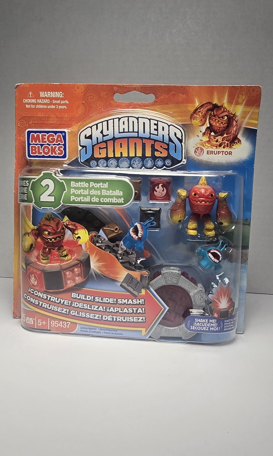 Mega Bloks Skylanders Giants 95437 Series 2 Battle Port Activision 2013 Eruptor