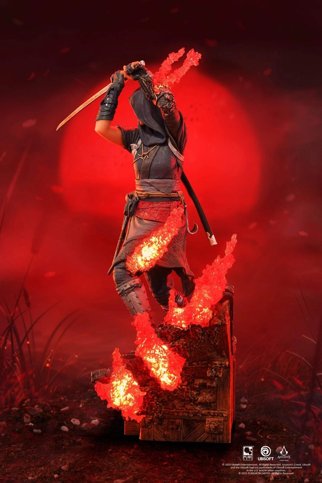 PUREARTS Assassin’s Creed Shadows Animus Naoe Statue Figure Lights Up Brand NEW
