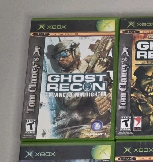 Xbox Lot X 4 Games Tom Clancy’s – Ghost Recon & Splinter Cell -Condition Varies