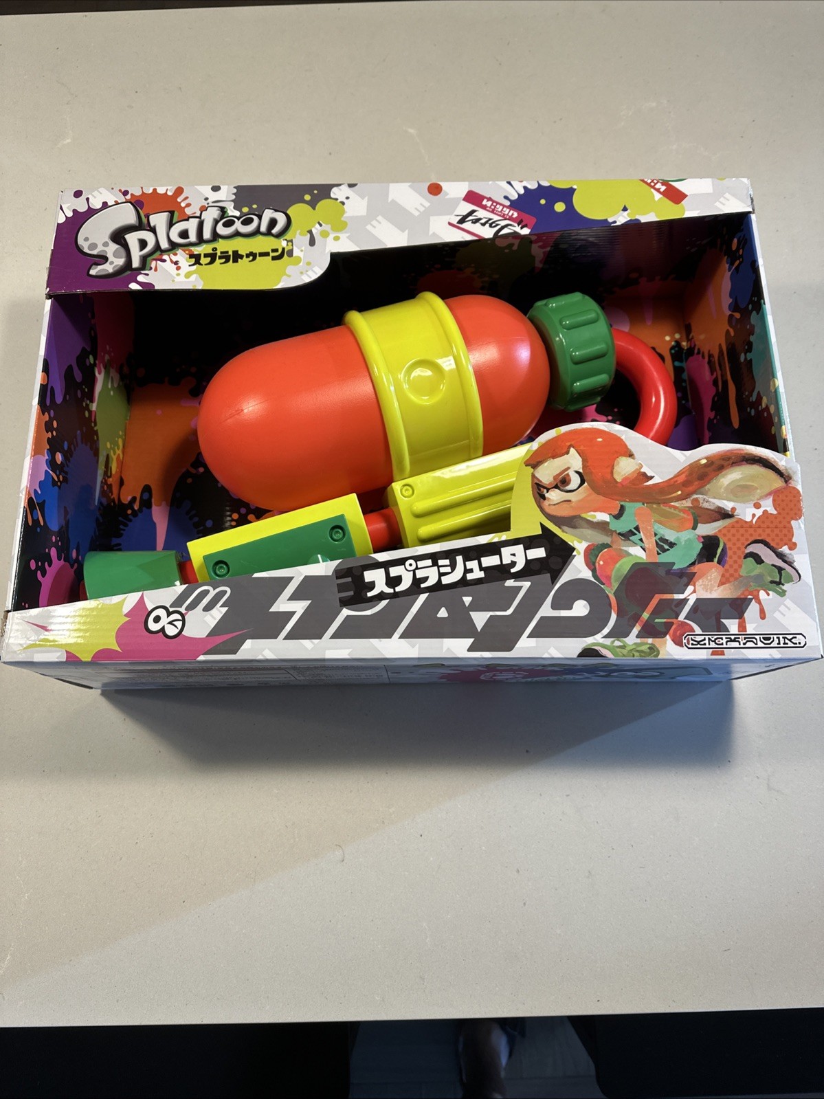 RARE NINTENDO SPLATOON JAPAN SPLATTERSHOT REPLICA WATER GUN LARGE SHIPS FREE USA