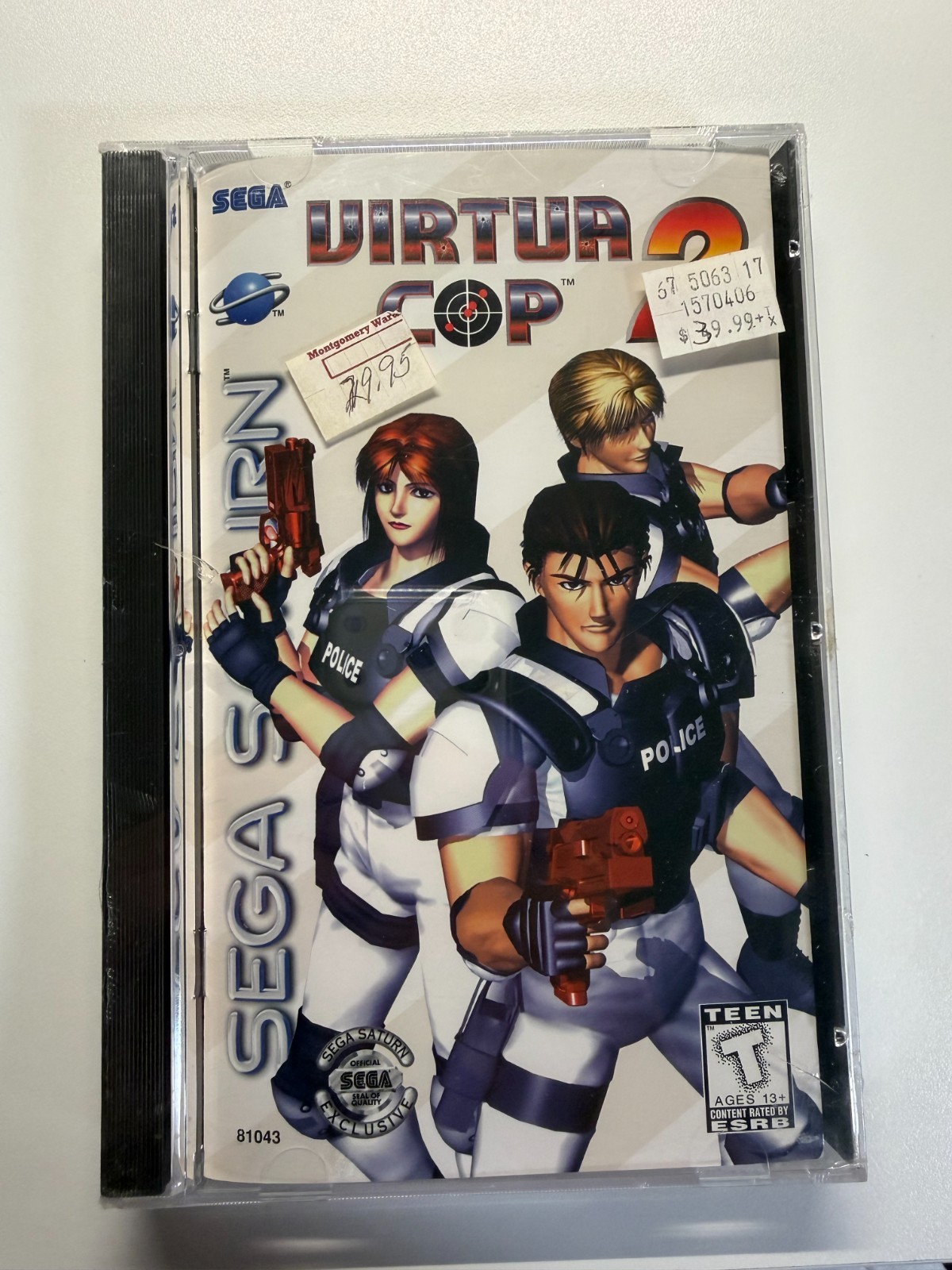 Virtua Cop 2 Sega Saturn 1996 Gun Action Game Factory Sealed Brand New