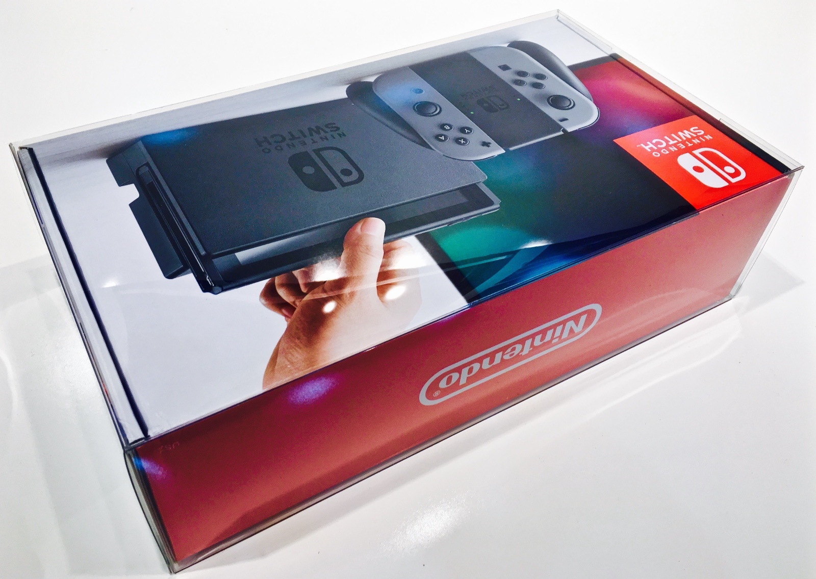 1 Console Box Protector For Nintendo SWITCH Original + Super Smash Bros. READ!