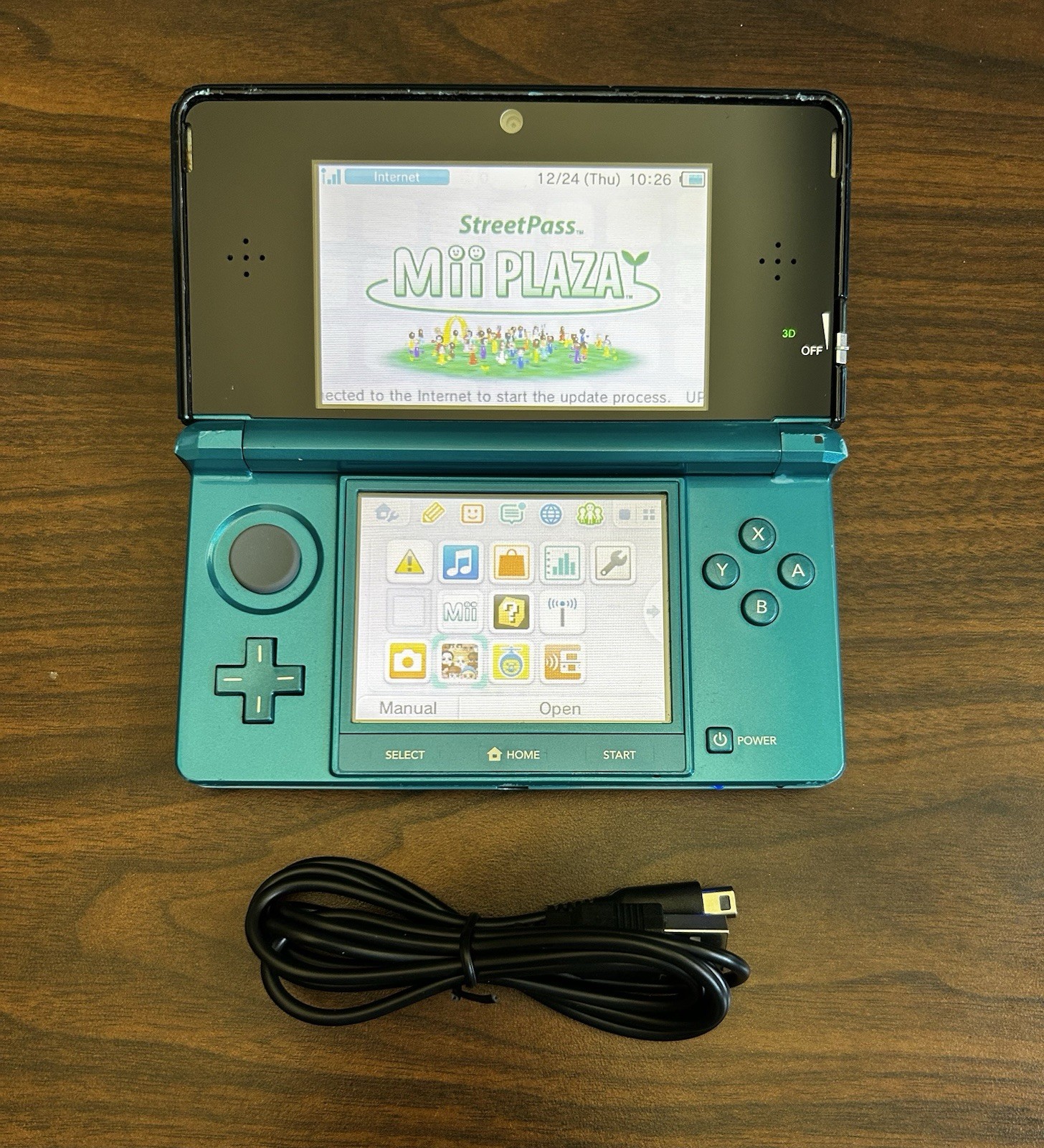USA VERSION Nintendo 3DS Handheld System tested/working- teal blue (B)