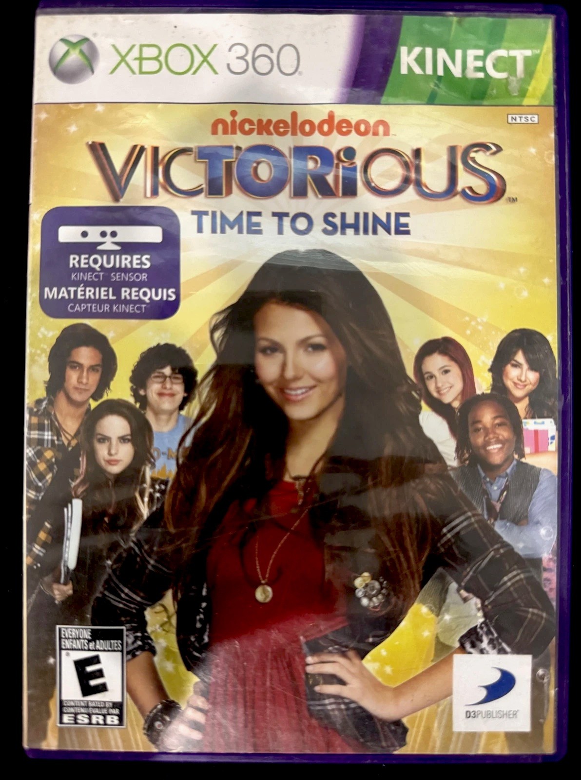 Victorious Time to Shine Xbox 360 Kinect D3 Publisher Complete Tested Working