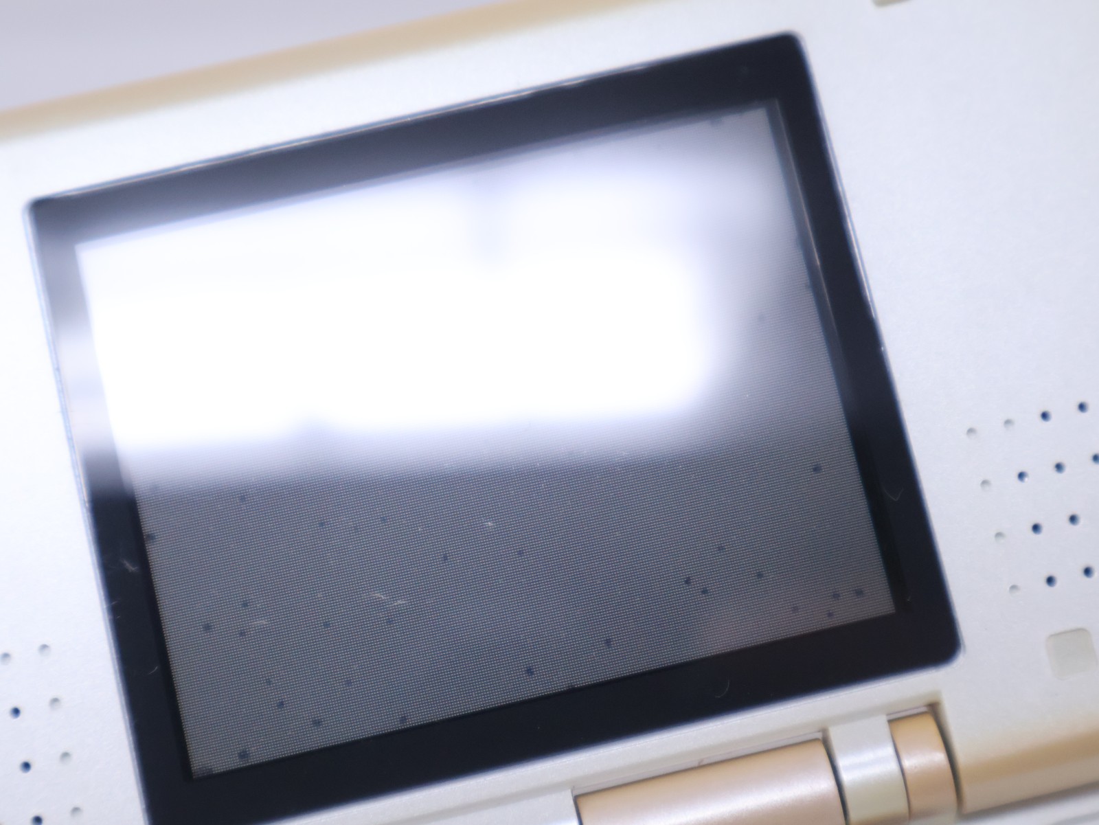 Nintendo DS Handheld System Console Tested Working Pure White w/ Stylus