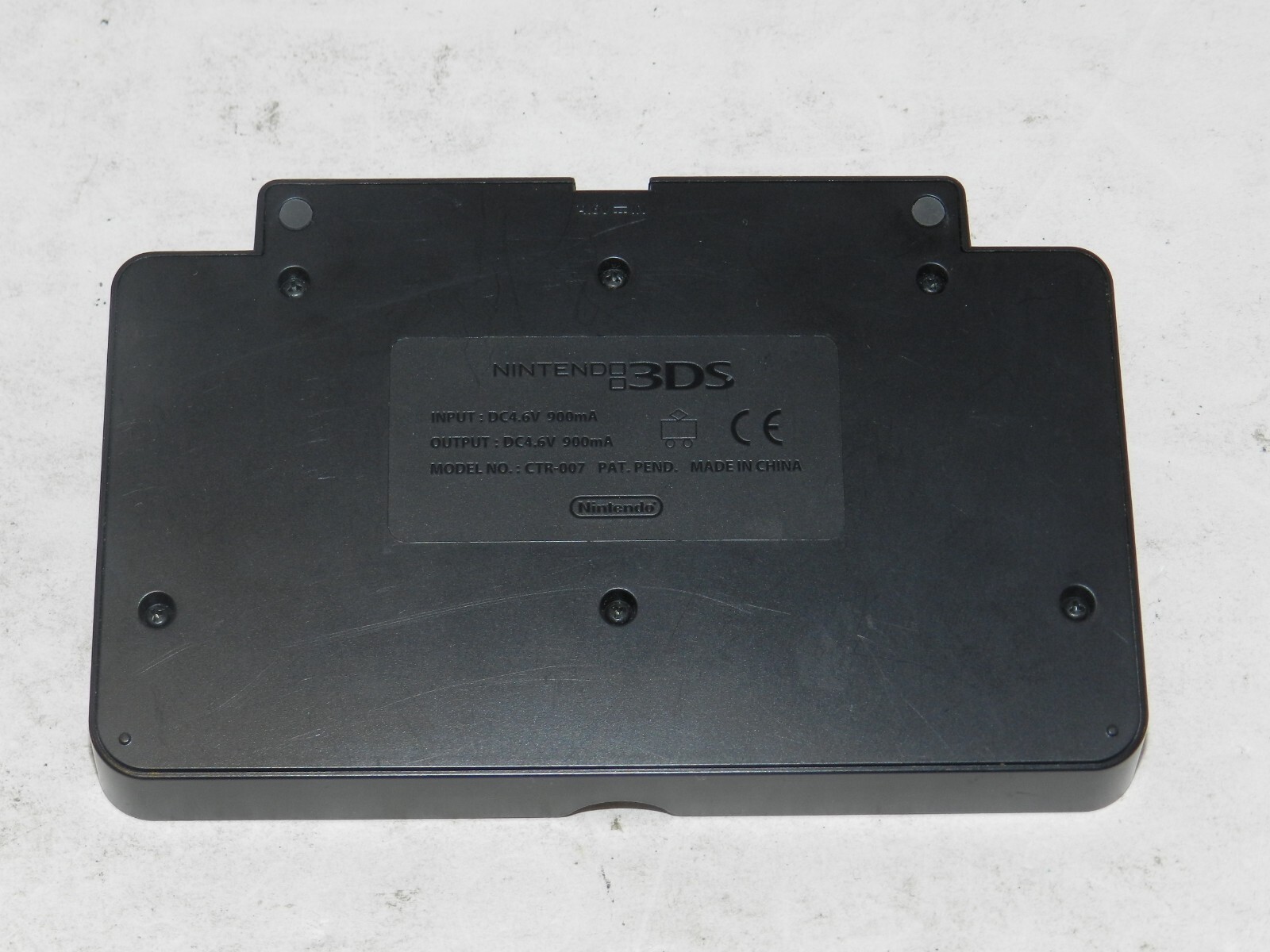 Nintendo 3DS Charging Cradle Dock OEM Stand Only No Cord Black CTR-007 NiN01