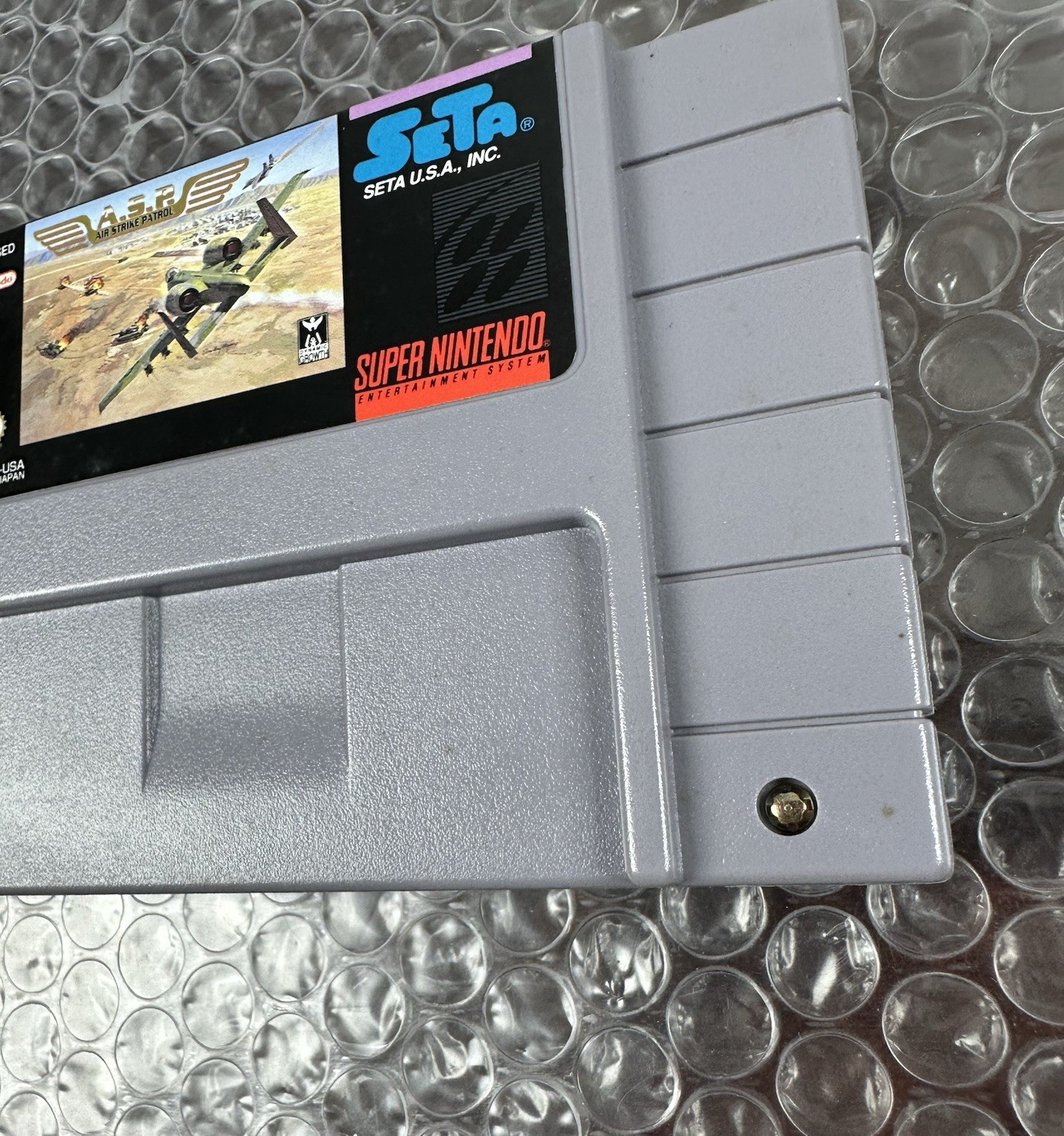 A.S.P. Air Strike Patrol (SNES) Super Nintendo CIB Complete + Poster Tested SETA