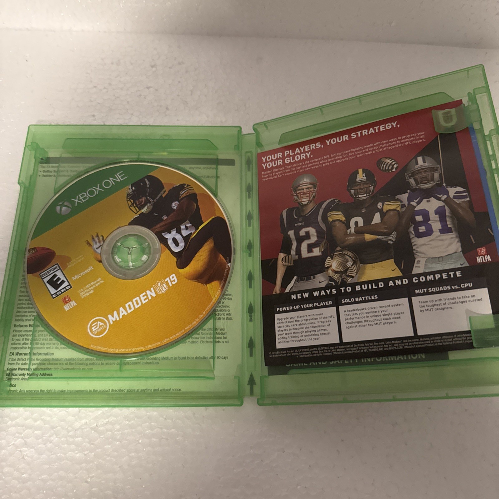 Madden NFL 19 For Xbox One American Football Sports Very Good 9E