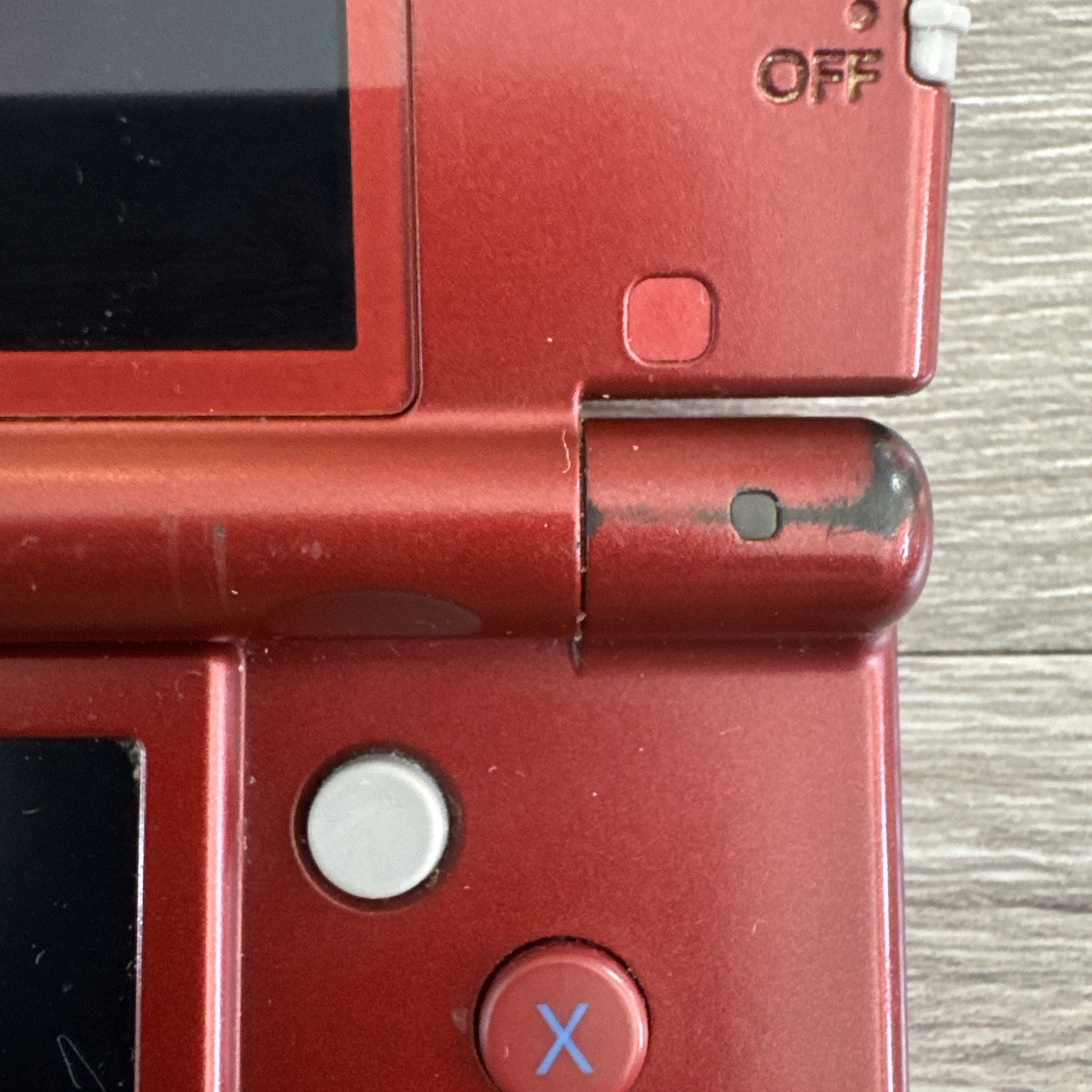 Nintendo New 3DS XL Console With Charger Red. Cosmetic Damage Tested And Working