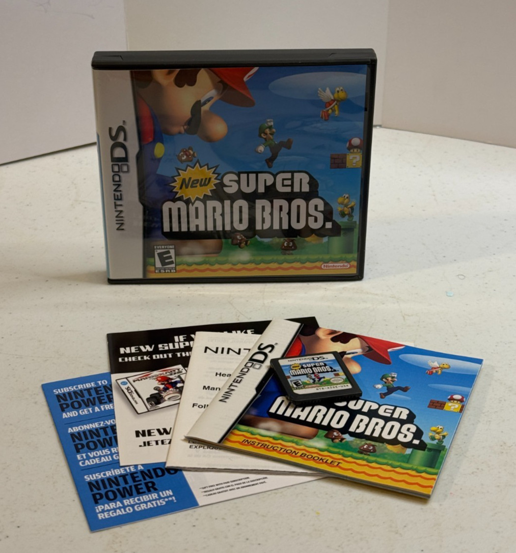 New Super Mario Bros. (Nintendo DS, 2006) CIB, Tested