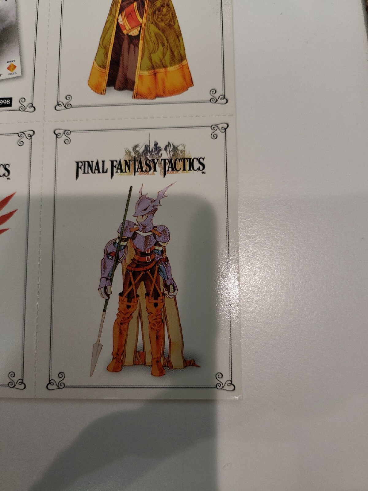 Final Fantasy Tactics Sony PlayStation PS1 1997 1998 Uncut Sheet Super Rare