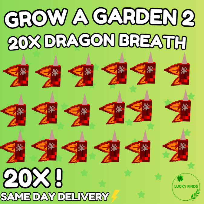 🔥Grow a Garden 2 Roblox✨20X Dragon Breath | Fast & Easy