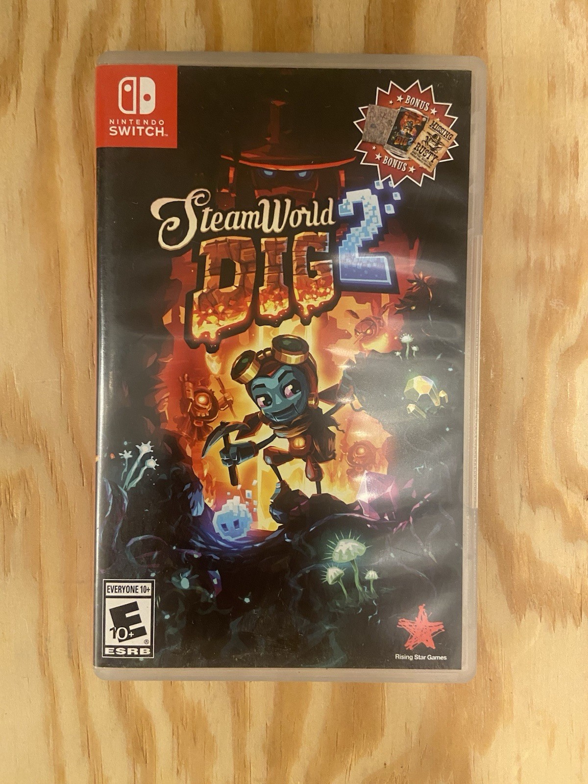 Steamworld Dig 2-Switch-TESTED & WORKING w/ Bonus “Rusty” Poster