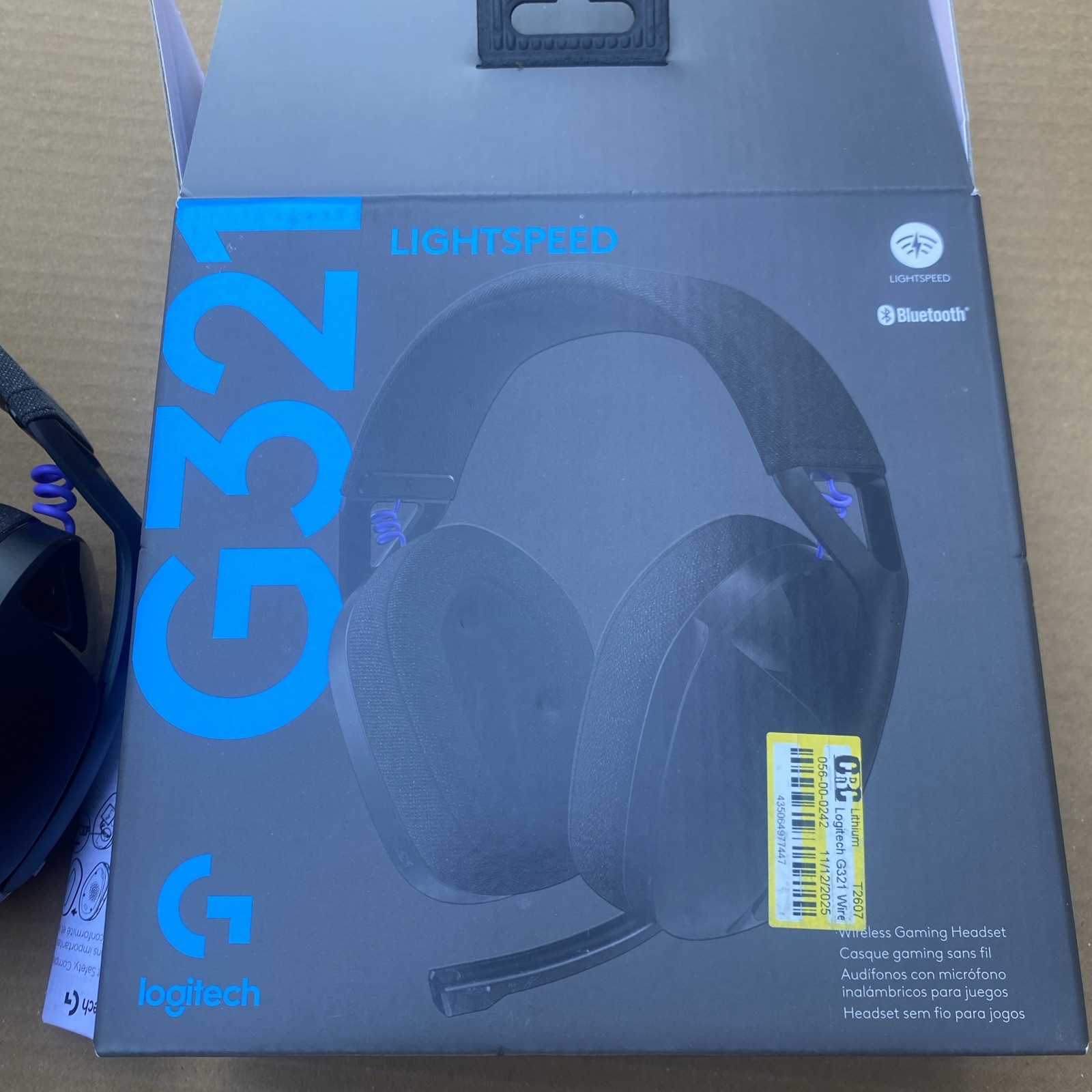 Logitech G321 Lightspeed Wireless Bluetooth Gaming Headset, Dynamic Comfort