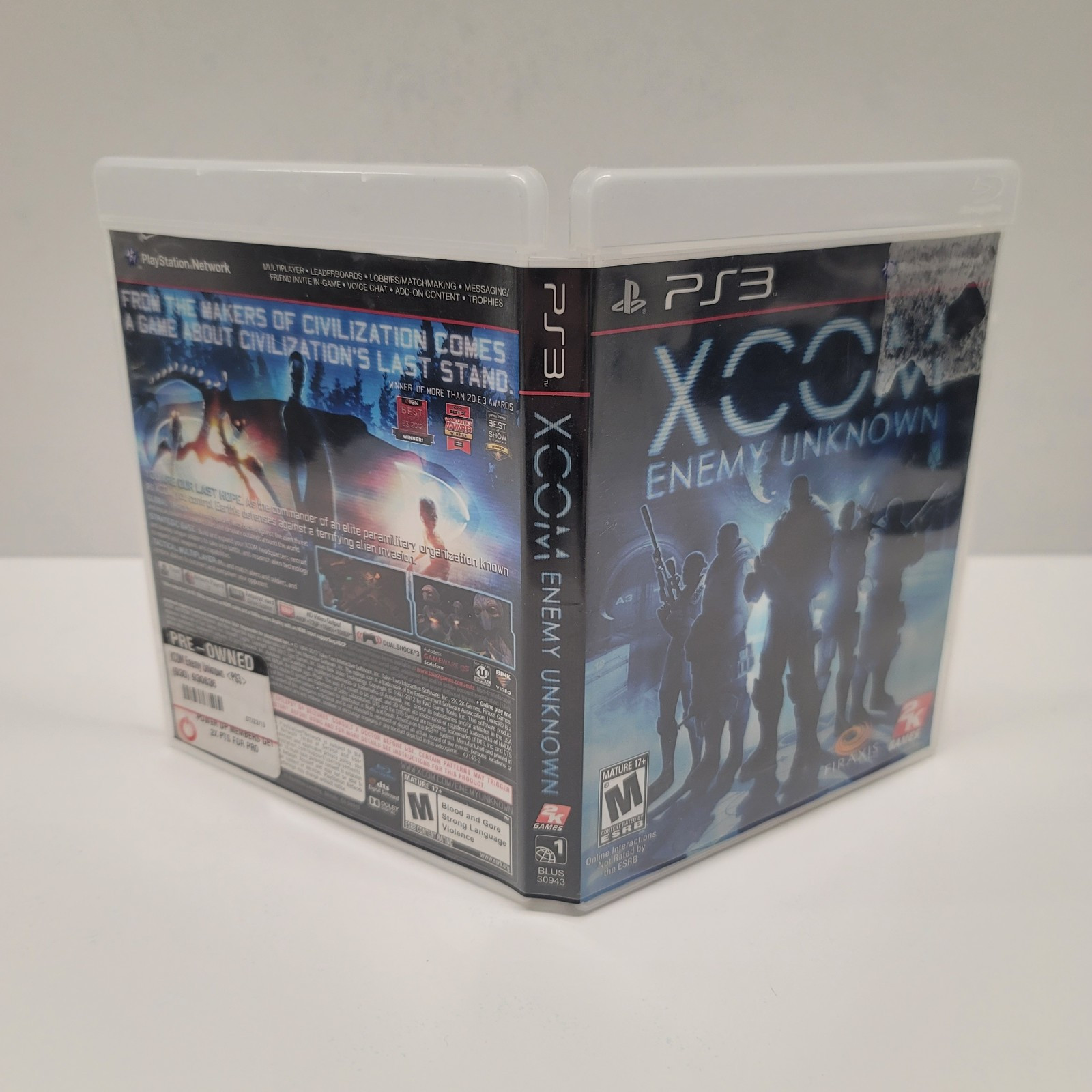 XCOM: Enemy Unknown (PS3 Sony PlayStation 3) Tested CIB Complete w Manual