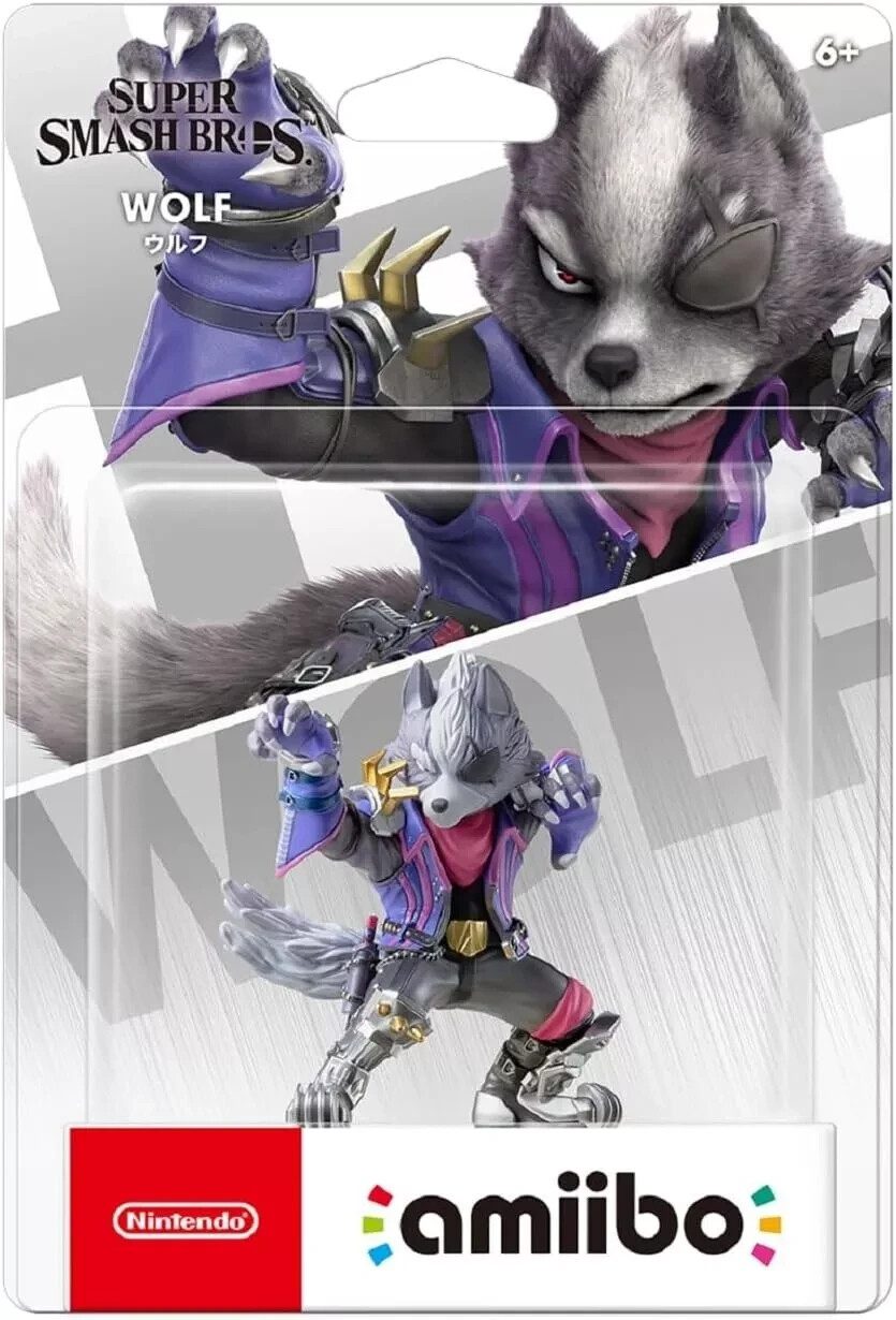 Wolf Amiibo Mario Smash Bros series Nintendo Switch (NEW)