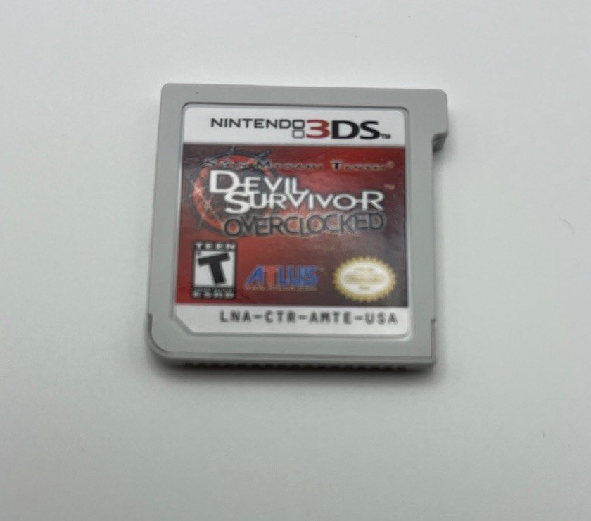 Shin Megami Tensei: Devil Survivor Overclocked (Nintendo 3DS, 2011) No Manual