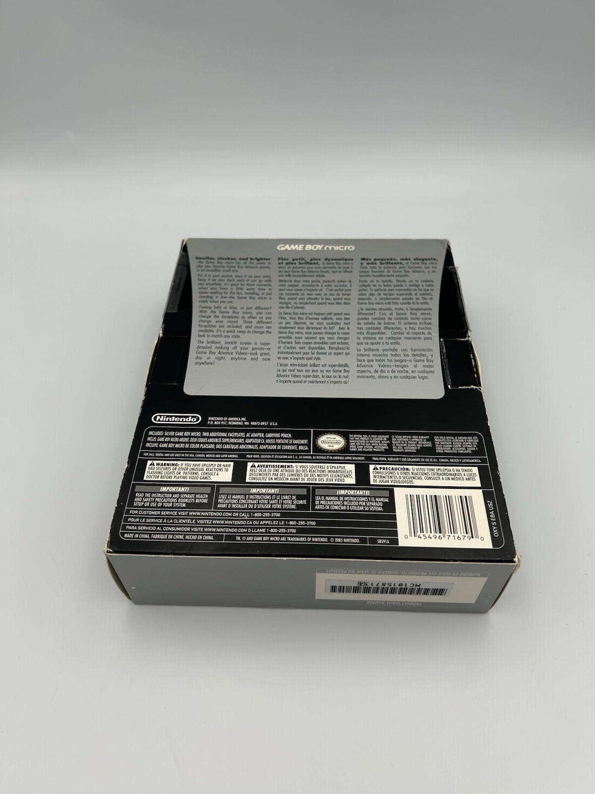 Gameboy Micro CIB – With Inserts Charger And Faceplates – Tested And Working VGC