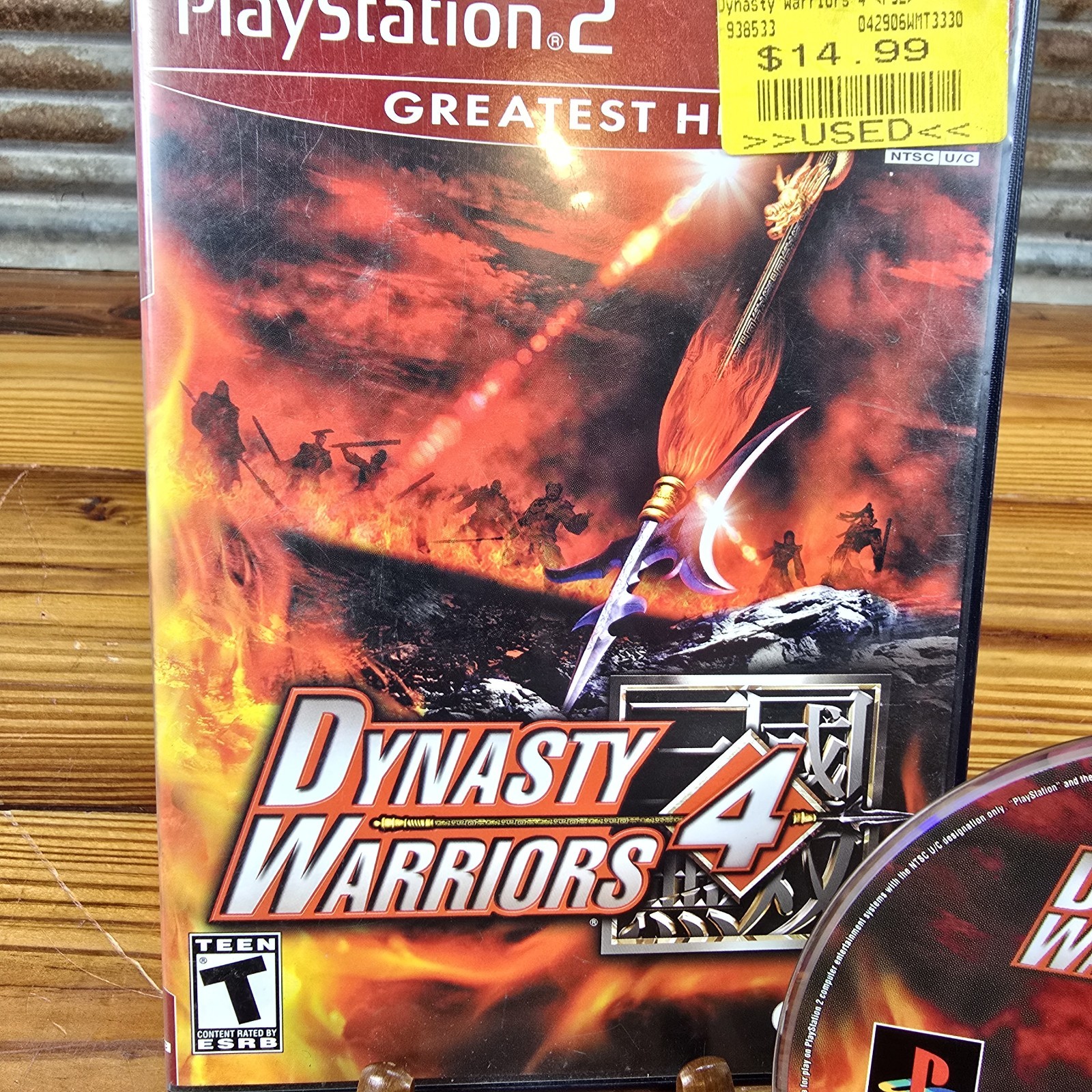Dynasty Warriors 4 Greatest Hits PS2 playstation 2 No Manual Tested MINTY!!
