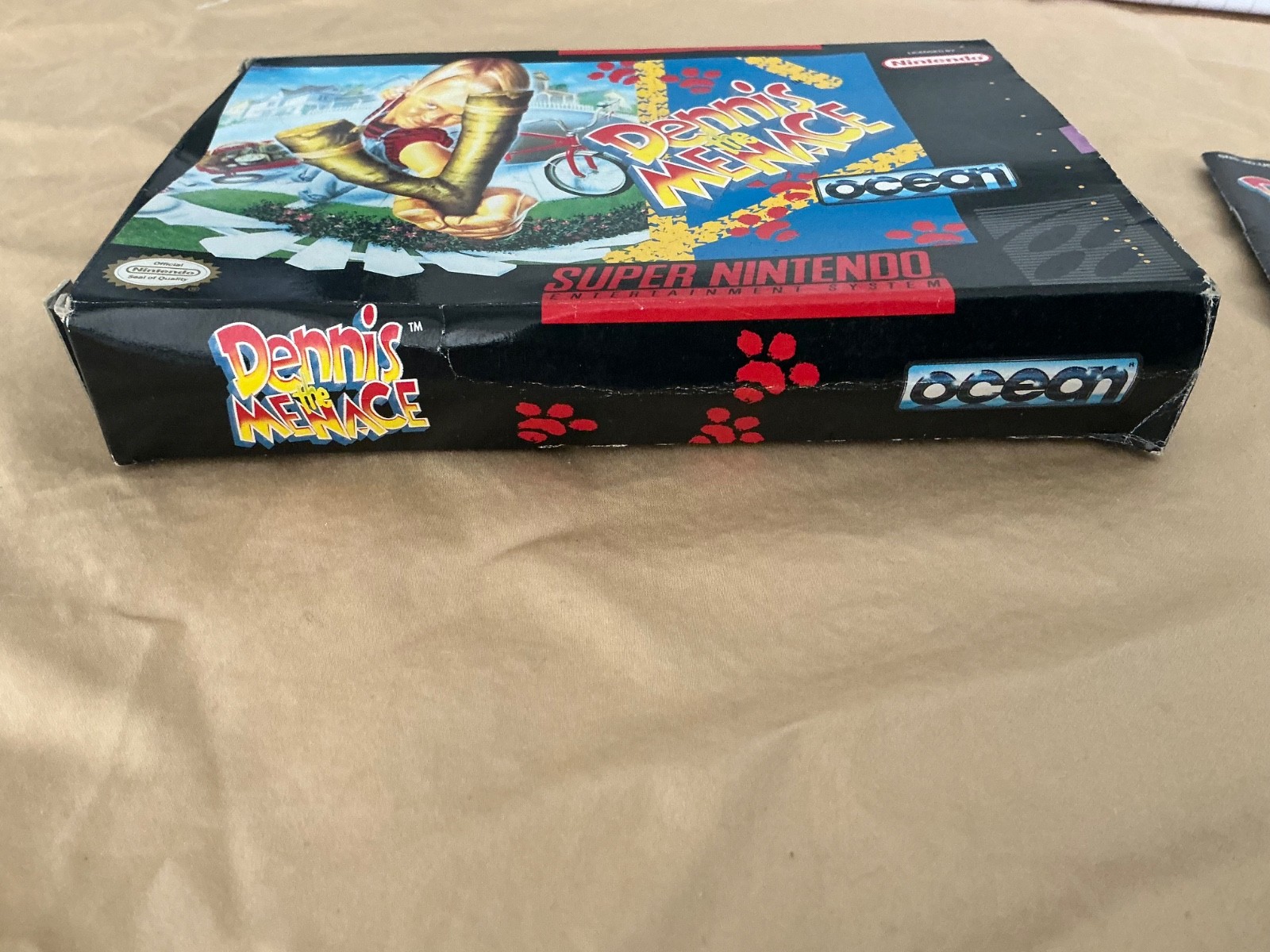 Dennis The Menace SNES Box and Manuel ONLY