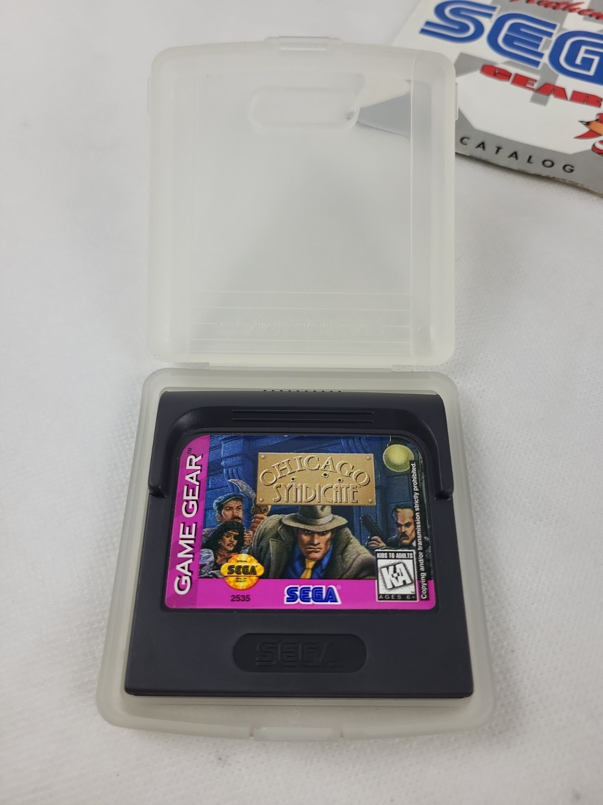 Chicago Syndicate Sega Game Gear 100% CIB W/ Manual & Inserts Read Description