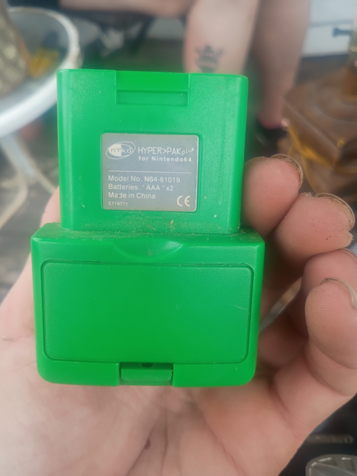 Nyko Hyper Pak Plus Memory Expansion Pack Rumble Green Nintendo 64