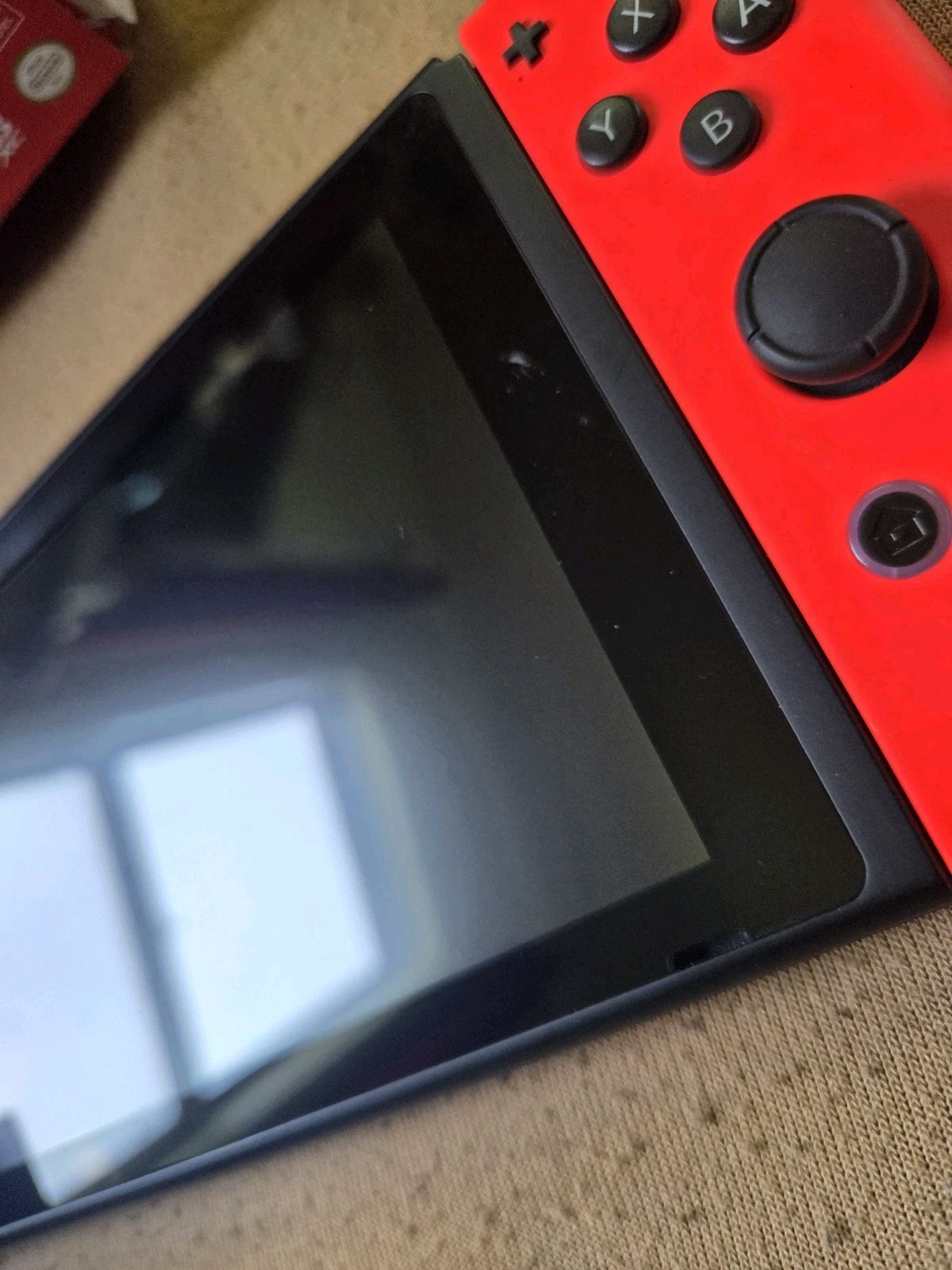 Nintendo Switch V2 32GB w/Box w/ Mario Bros U Deluxe & Controller WORKS/READ