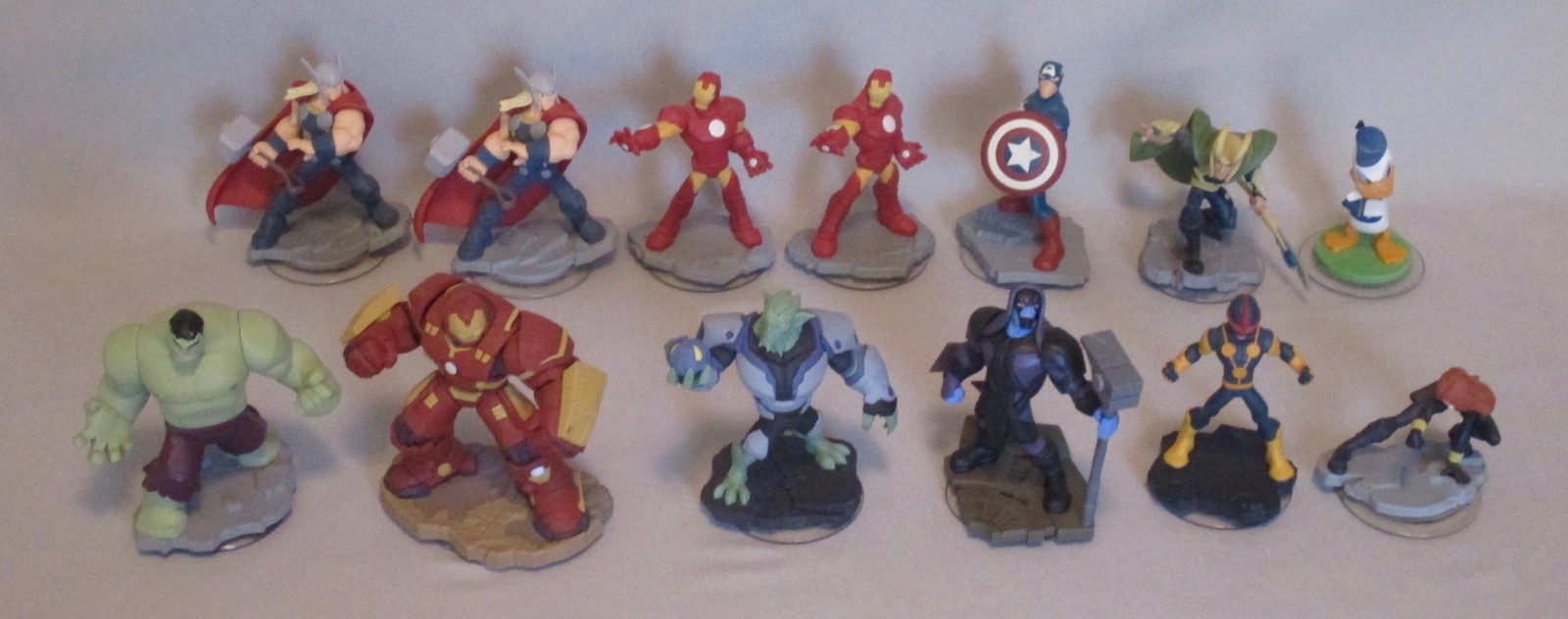 Disney Infinity 2.0 Figures Lot of 13 – Iron Man Thor Captain America Hulk Widow
