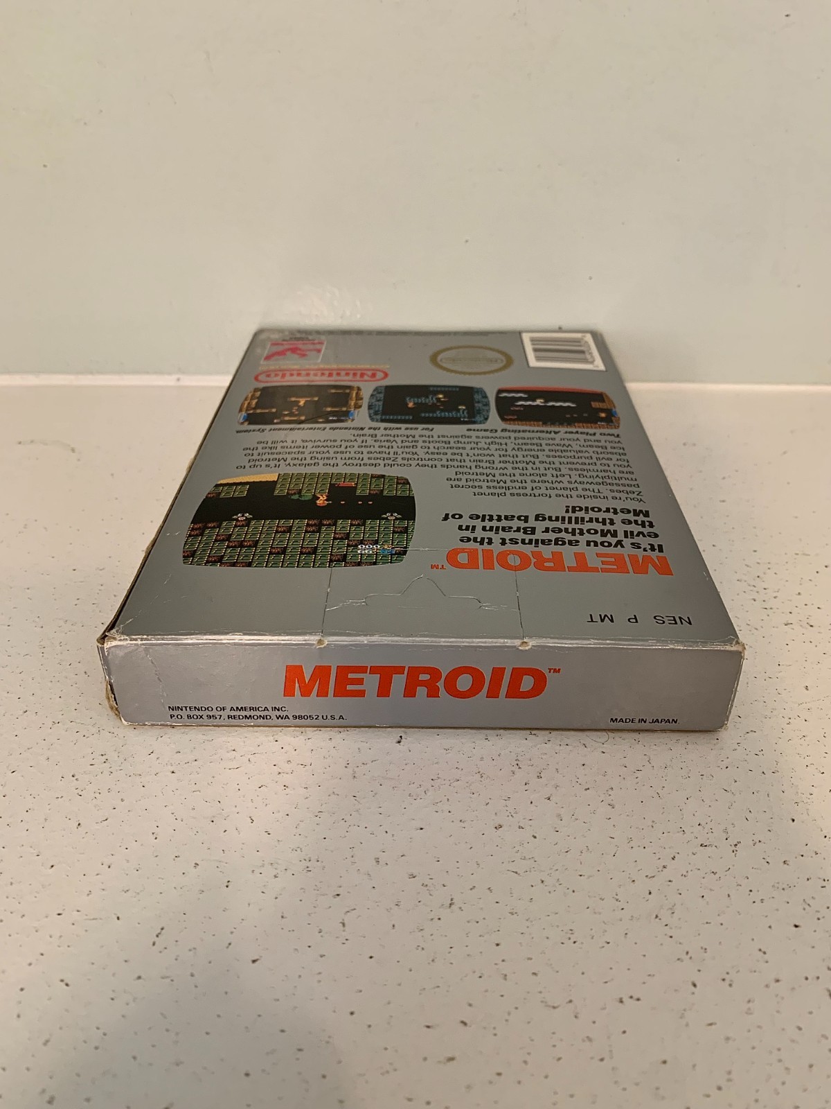 Nintendo NES Metroid 5 Screw Hangtab 1st Print CIB Complete In Box Original 1987