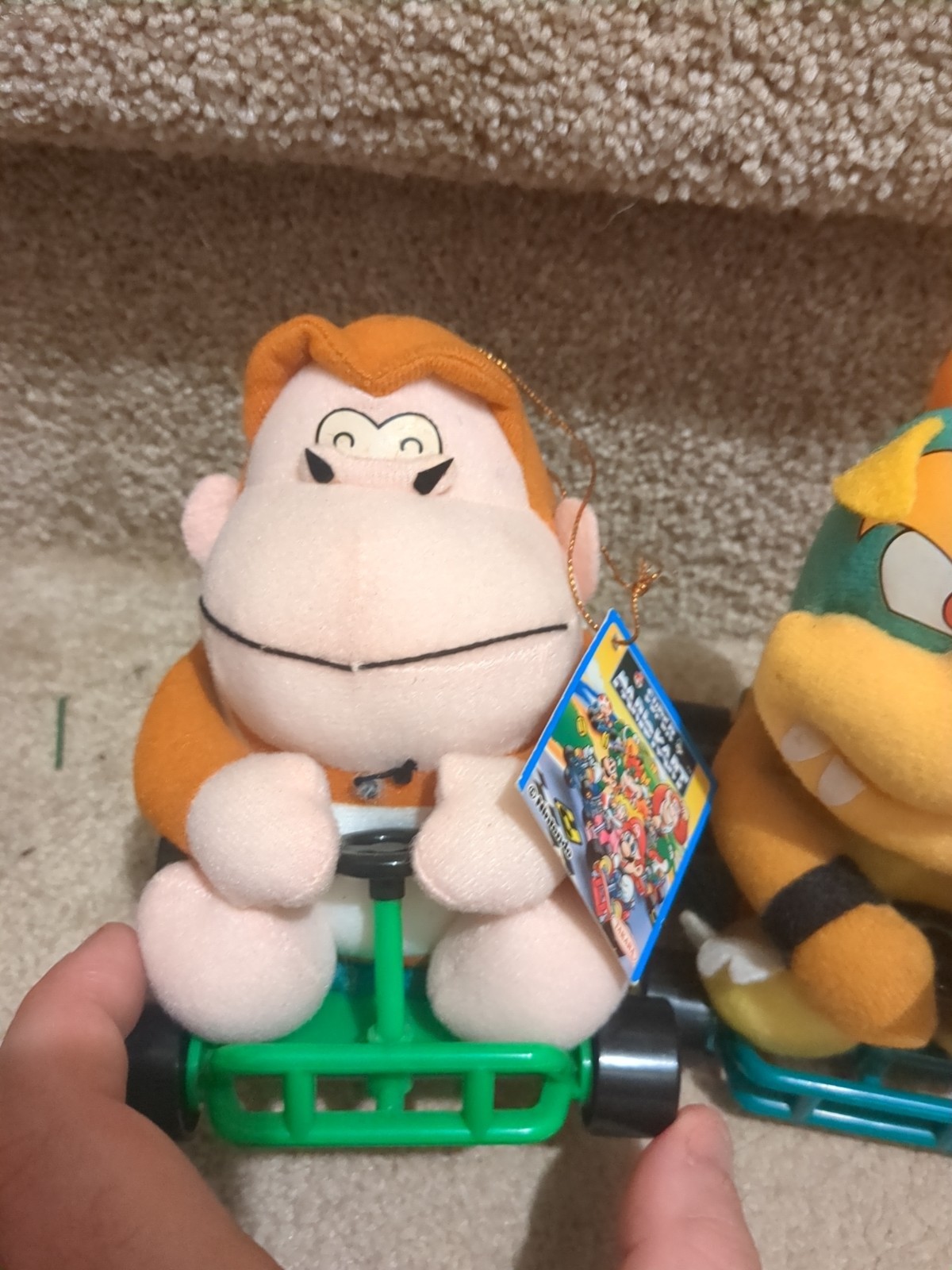 RARE 1993 Takara Super Mario Kart Yoshi Bowser Luigi Koopa Troopa Peach Plush