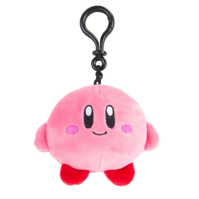 TOMY – Club Mocchi – Smilley Kirby Book Bag Backpack Clip-On Plush NWT