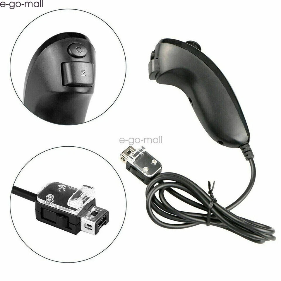 2 in 1 Motion Plus Wii Rmote Nunchuck Controller for Nintendo Wii/Wii U Game