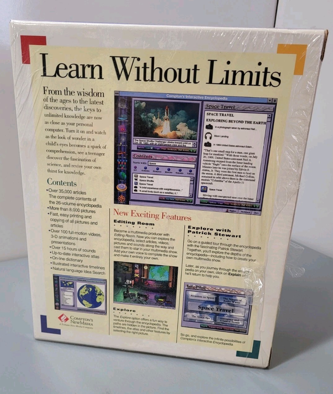 Compton’s Interactive Encyclopedia 1995 Edition PC Windows Educational CD-ROM