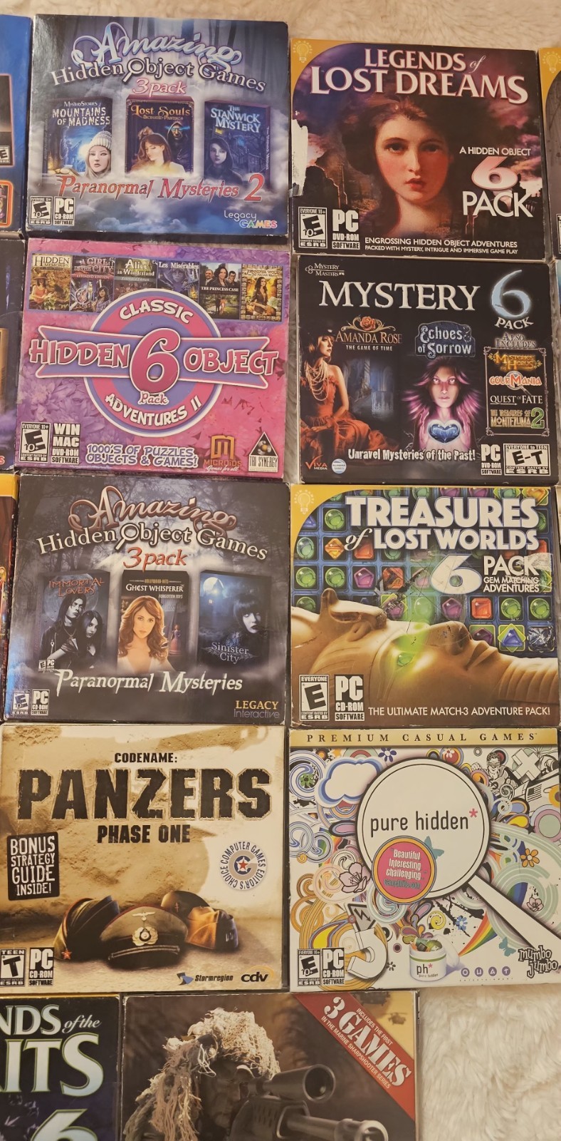 2000’s CD DVD ROM Games Lot Of 22 Asst Age Level Games Genres