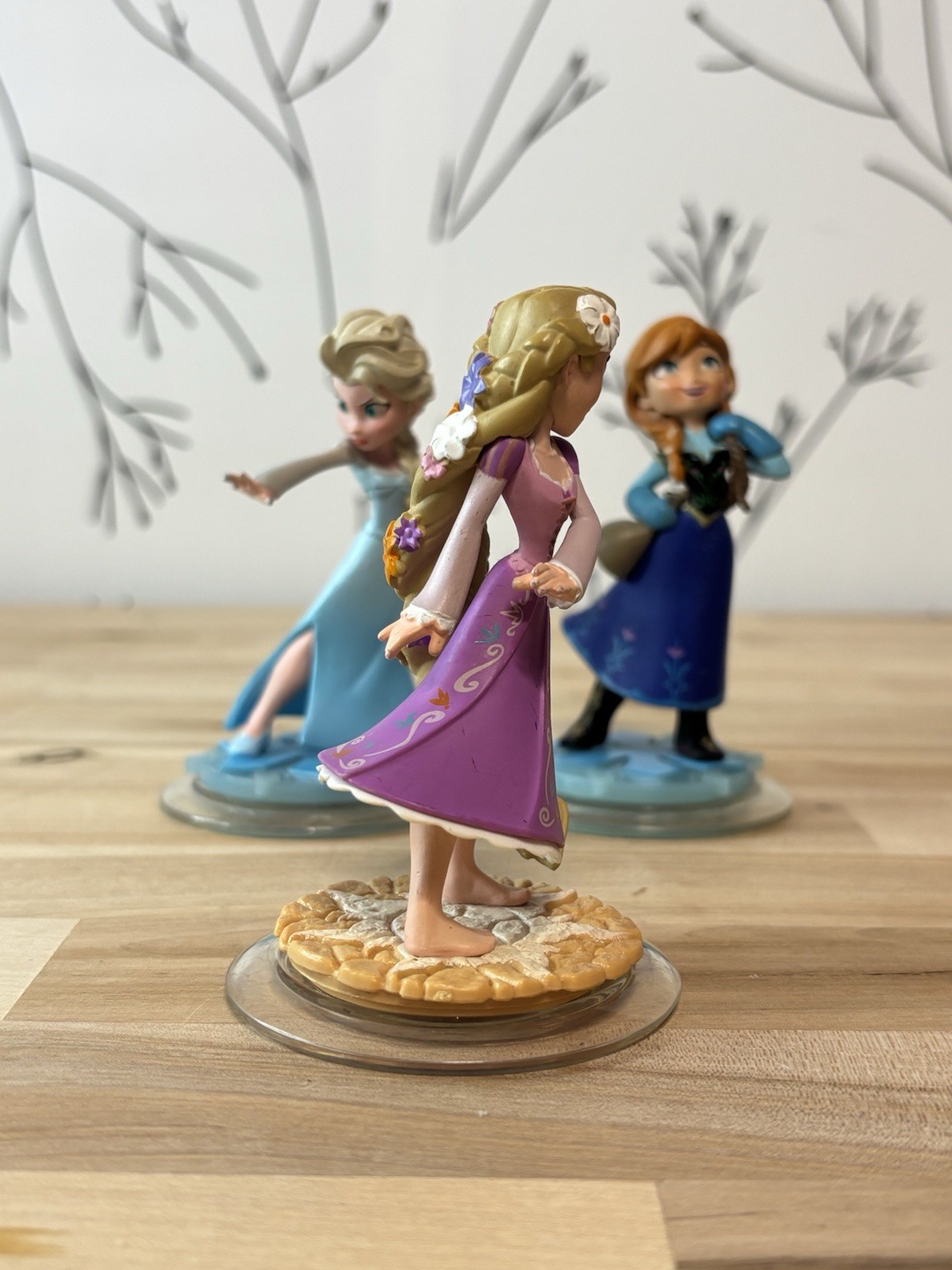 Disney Infinity Frozen Elsa & Anna Tangled Rapunzel Figures Lot