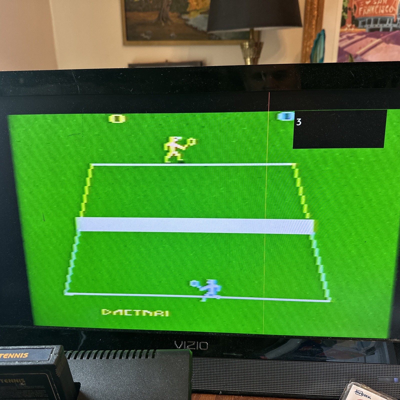 4x dactar carts atari 2600 brazil / south america commando gran prix tennis mult