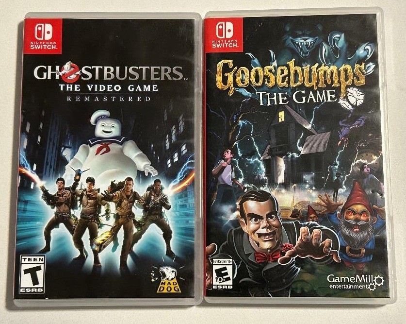 Nintendo Switch Game Lot – Ghostbusters the Video Game & Goosebumps the Game