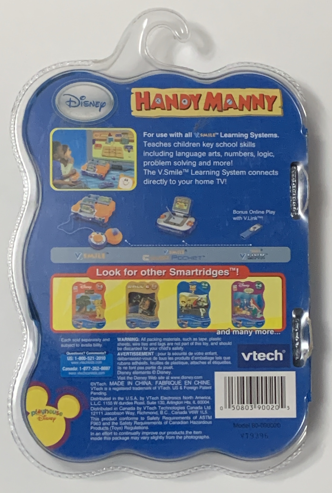 New Vtech V.smile Disney Handy Manny 3-5 Years Learning Systems Smartridge