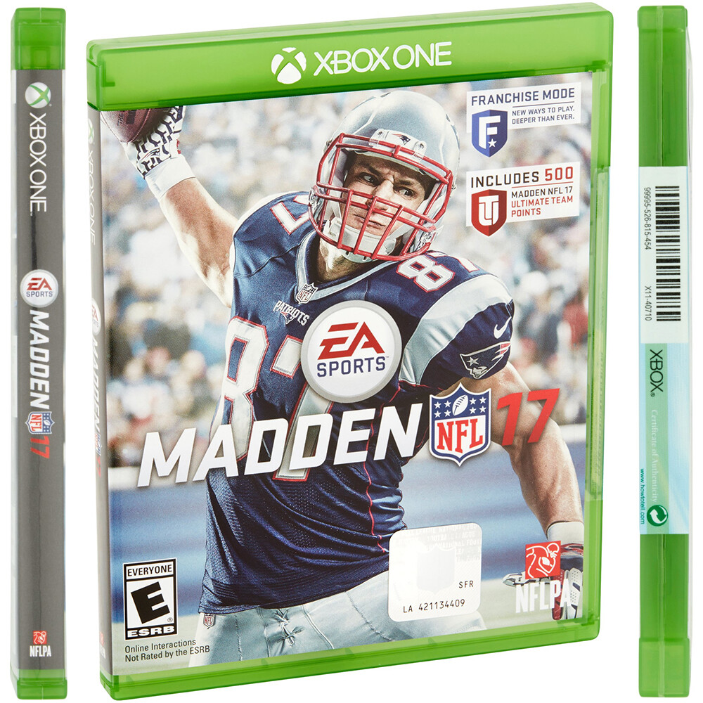EA Sports Madden NFL 17 Xbox One Video Game Navy White Cover