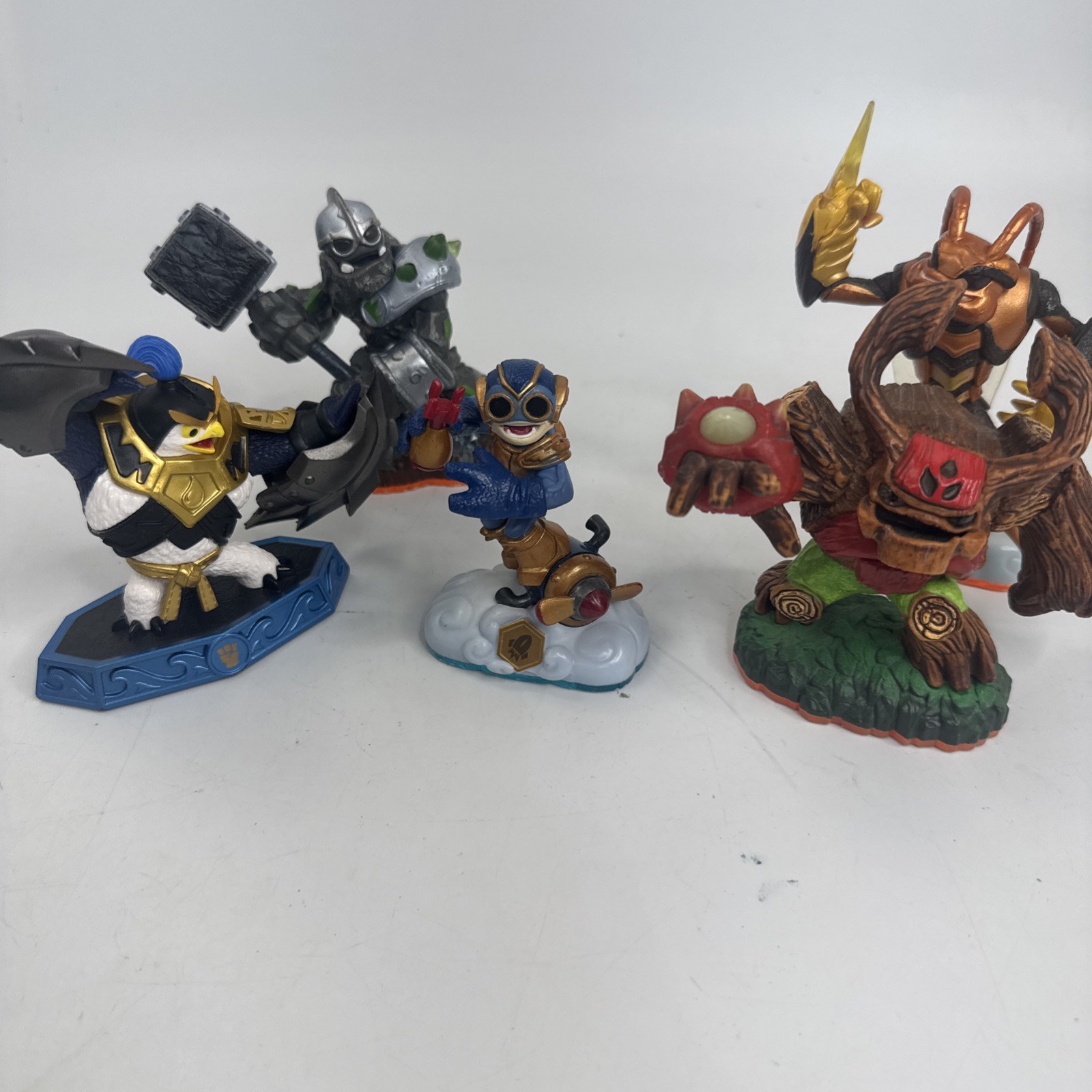 Lot Of 5 Skylanders Tree Rex ,giant Swarm King Pen