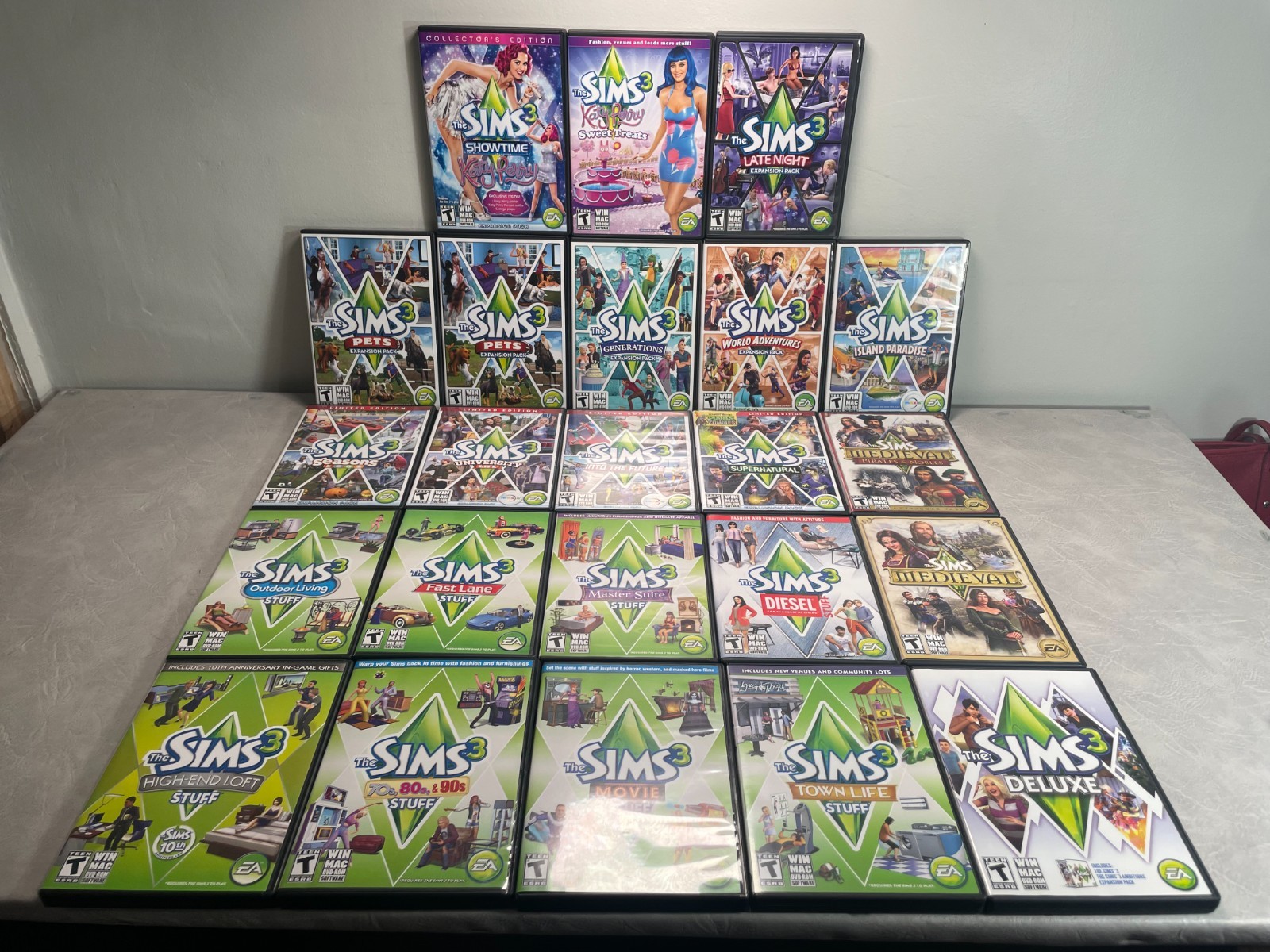 The Sims 3 PC Mac Lot of 22 Expansion Stuff Packs Limited Editions Medieval