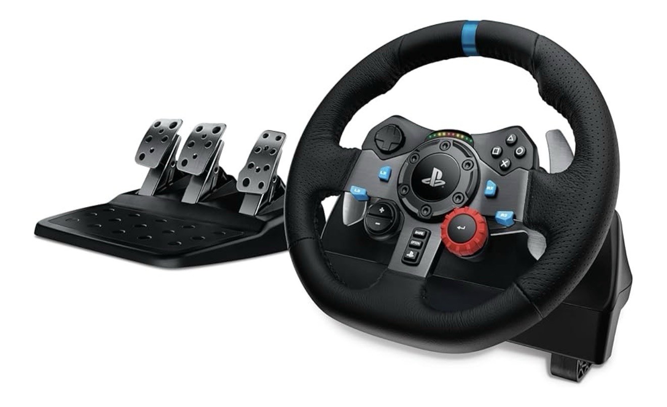 Logitech G29 Racing Wheel w/ Pedals for PS5/PS4,PC and MacWired Paddle Shifters