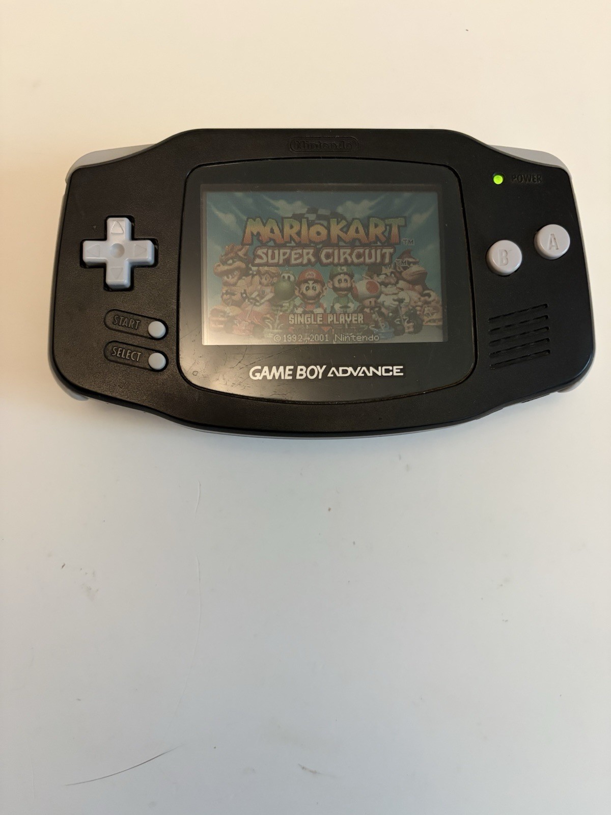 PROFESSIONALLY RESTORED OEM Game Boy Pocket Advance (Black) & Mario Kart!