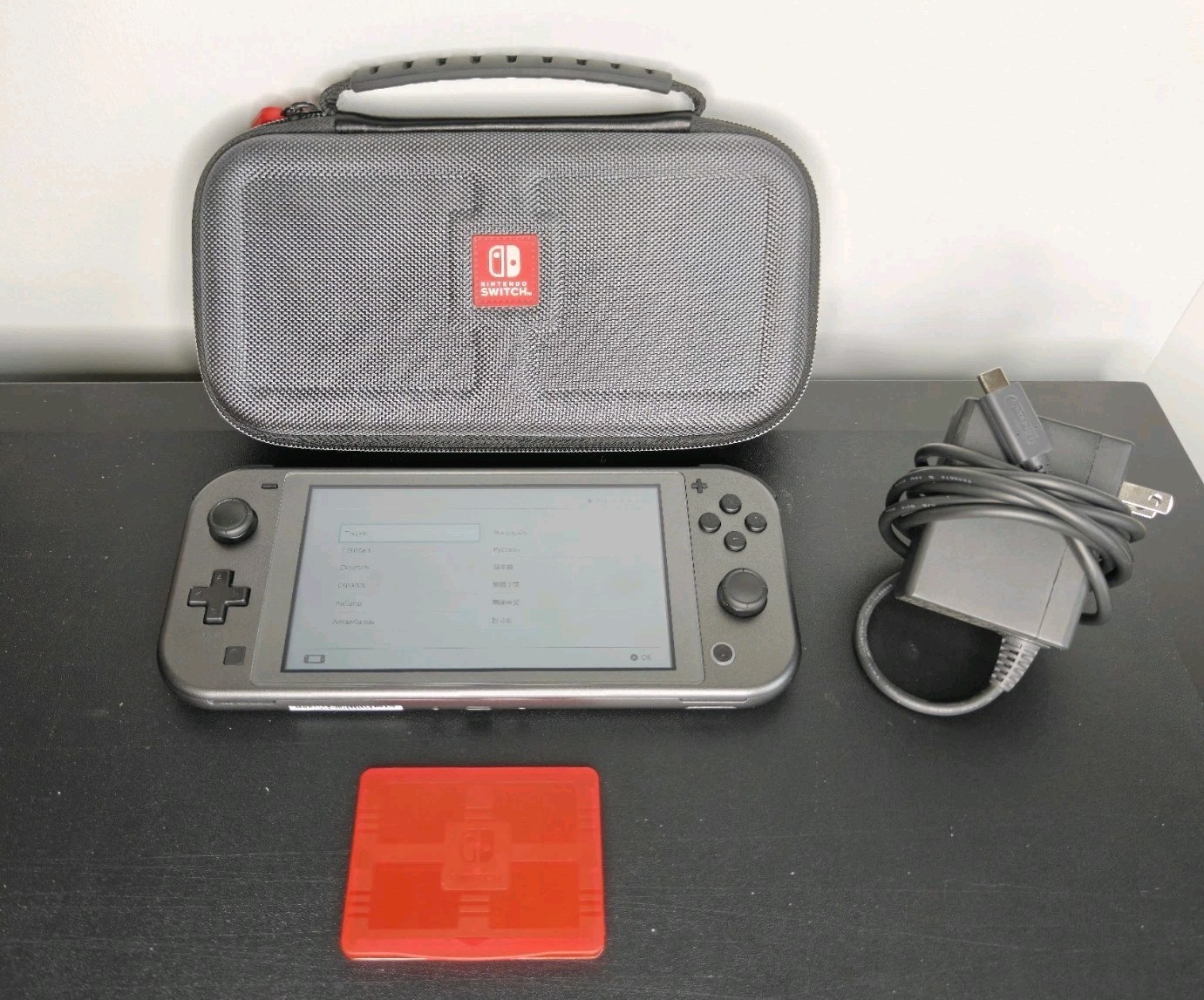 Nintendo Switch Lite Pokemon Dialga & Palkia Limited Edition w/ Case,Accessories