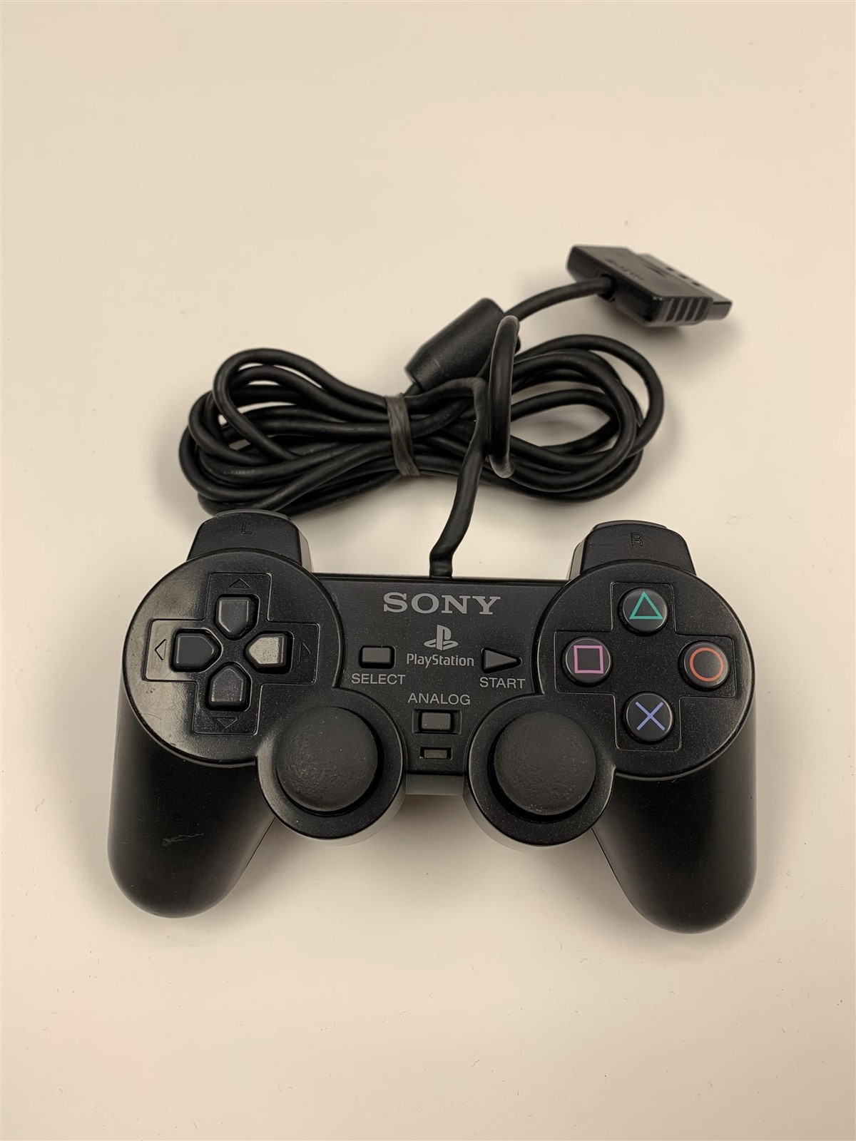 Black Dual Shock 2 Controller Official Sony PlayStation 2 PS2 SCPH-10010 VG