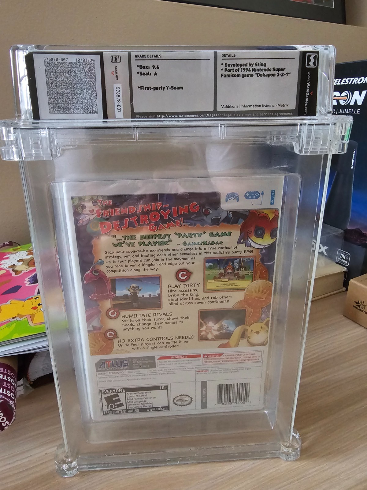Wii Dokapon Kingdom Wata 9.6 A Rare ALTUS Games SEALED GRADED