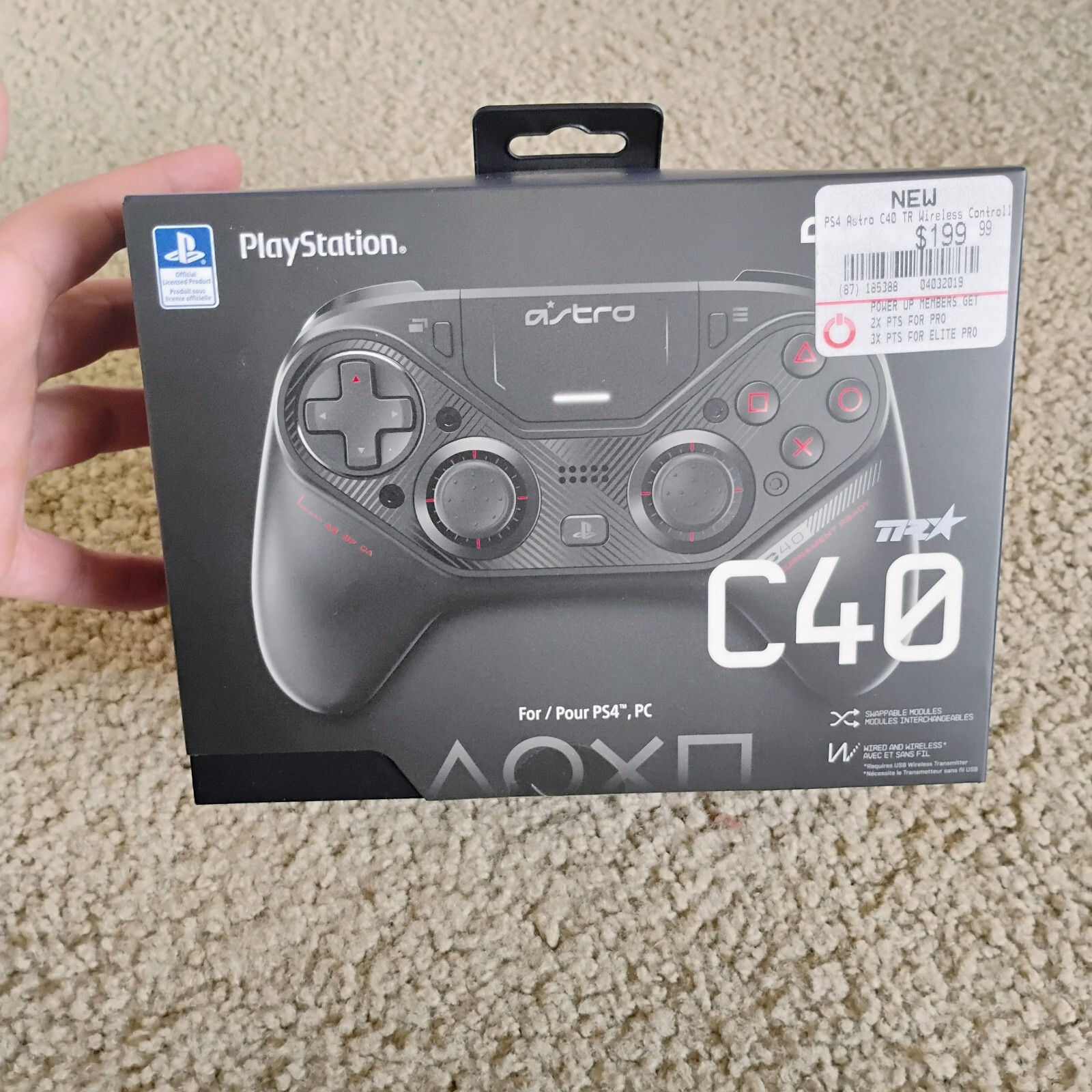 Box Only Empty Replacement for Astro C40 TR Wireless Controller for PS4 + PC
