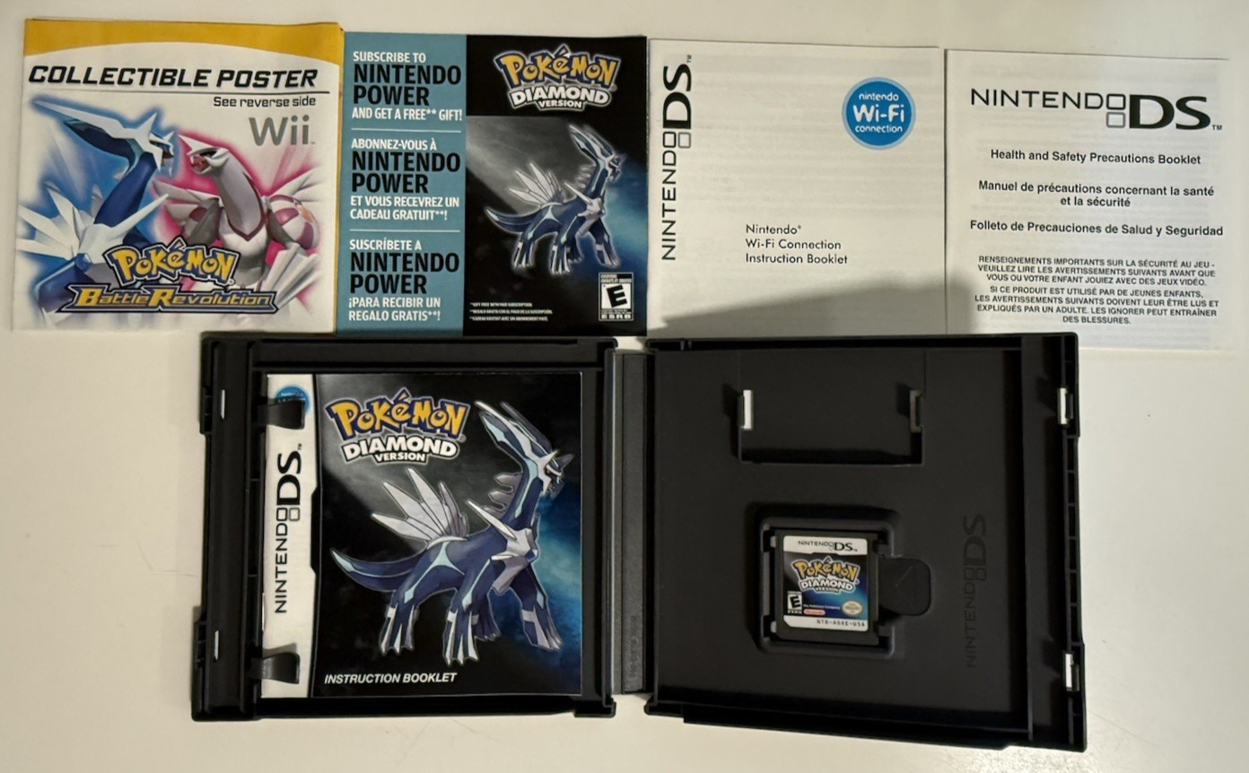 Pokemon DS – Platinum Diamond Pearl Bundle CIB Complete In Box Authentic Tested