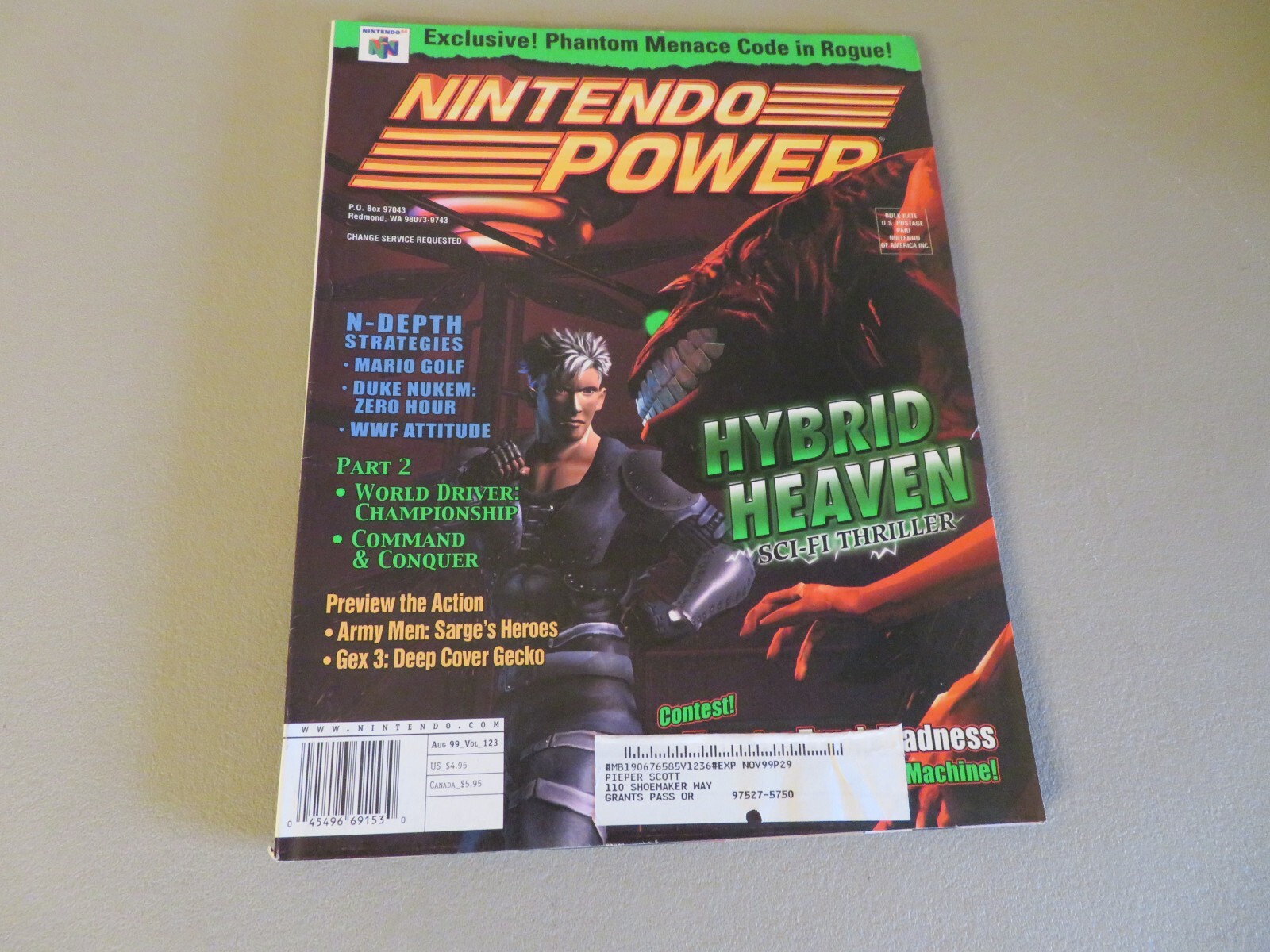 Nintendo Power Magazine Vol. 123 Hybrid Heaven, Pokémon Comic Episode 7, Poster