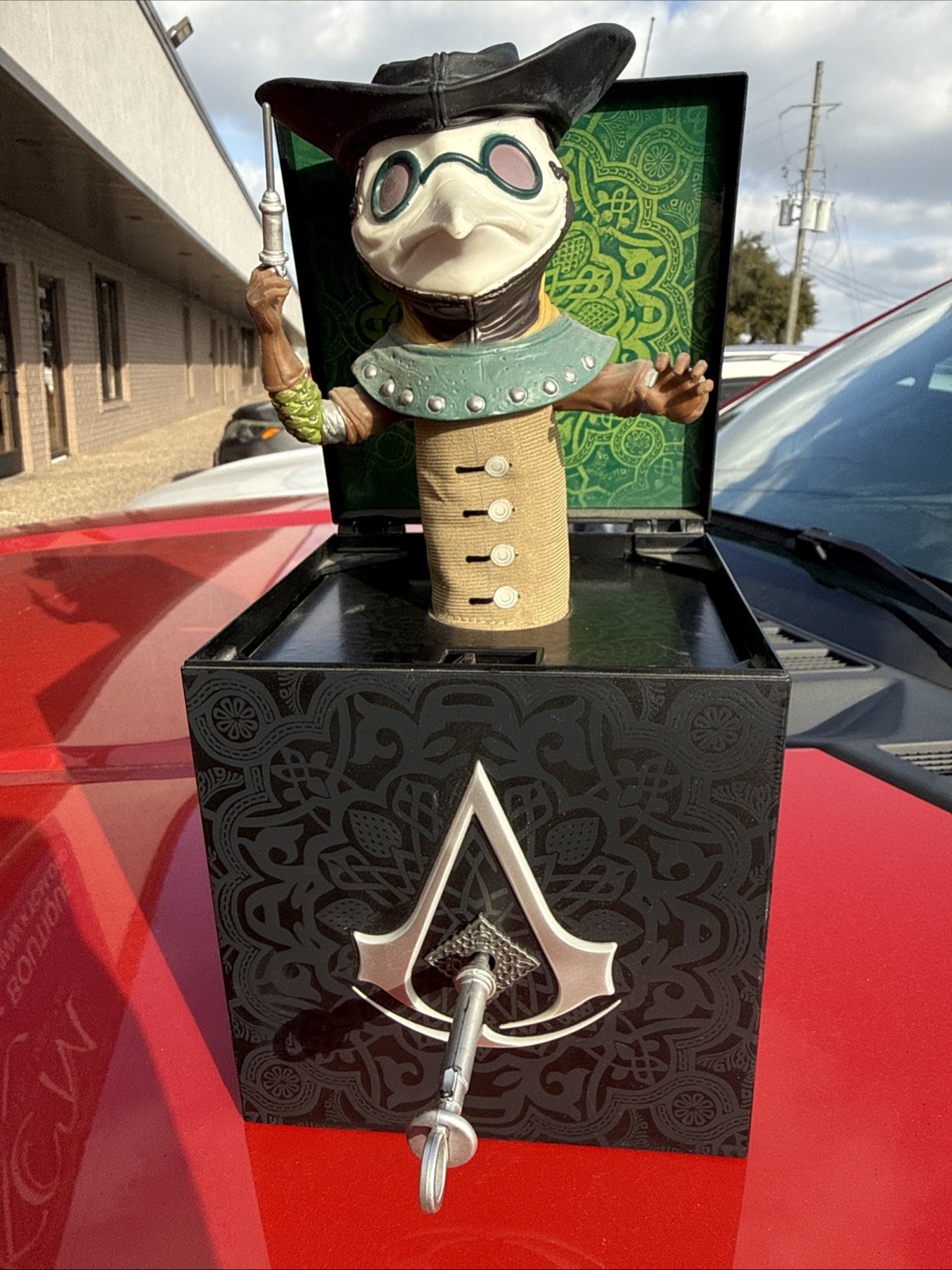 Assassins Creed Brotherhood Plague Doctor Jack-in-the-Box with Key Gamestop